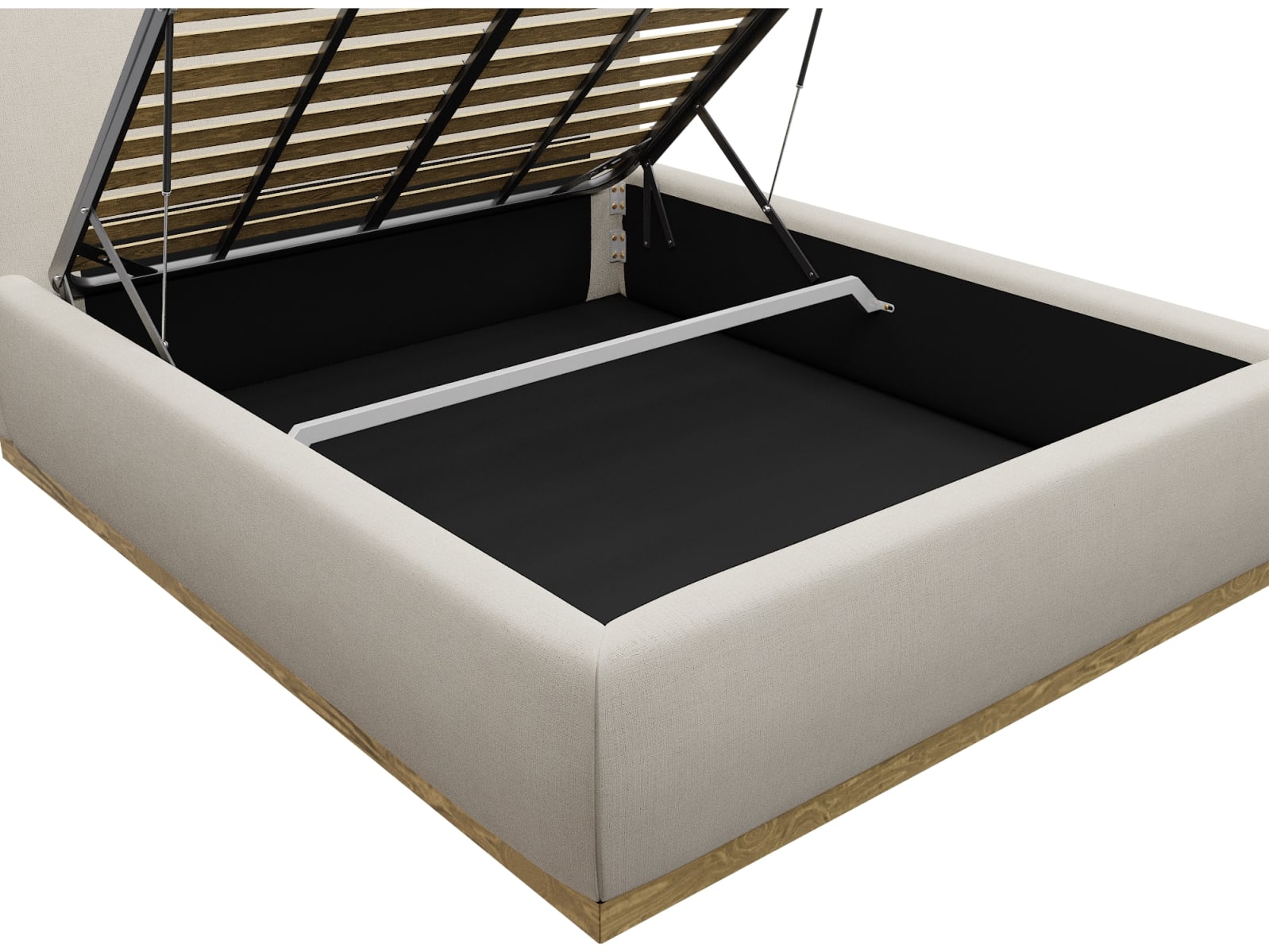 Haven Gas Lift Bed Toorak Pearl color Toorak Pearl