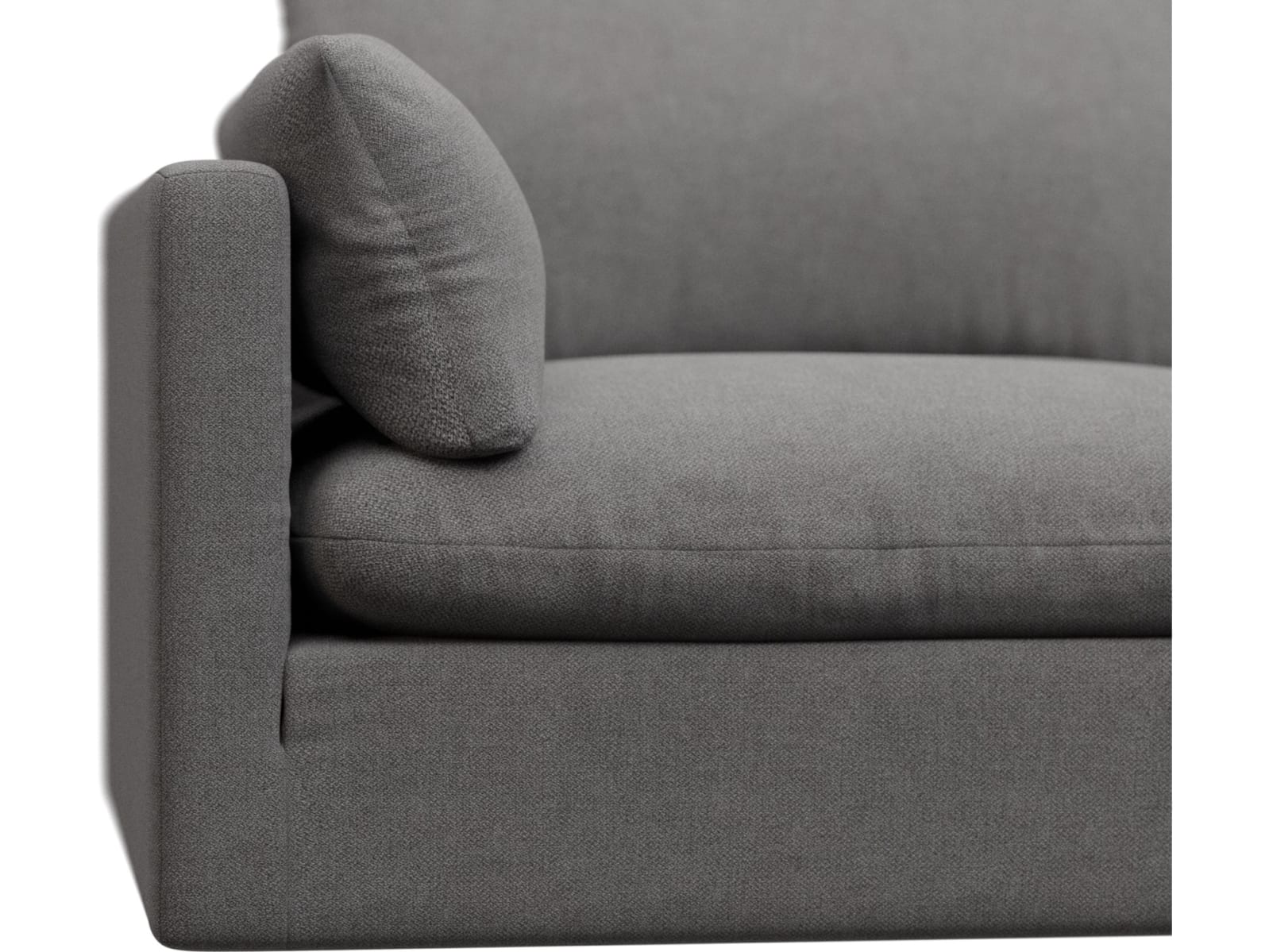 Willow California Slate Modular Sofa - 3 Seater color California Slate