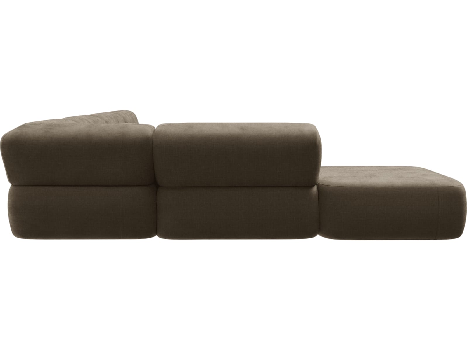 Beckett Tribute Walnut Modular Sofa - 7 Piece color Tribute Walnut