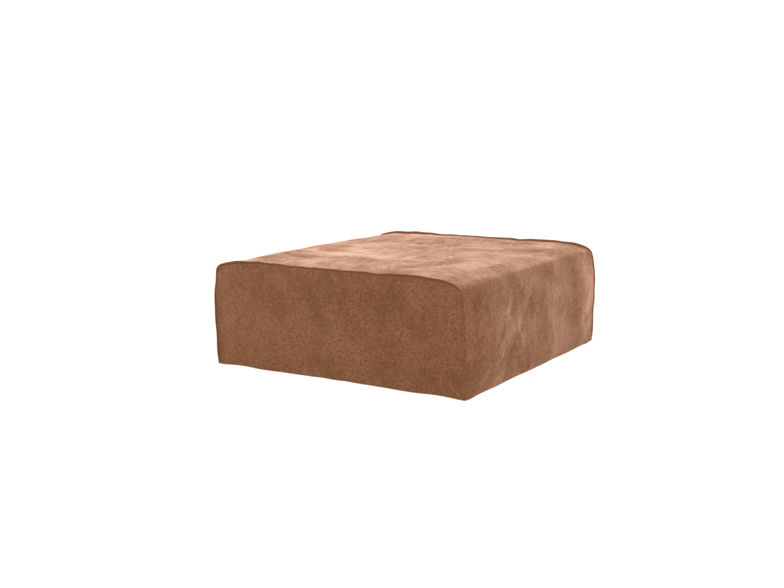 Como Tribute Chestnut Ottoman - Large color Tribute Chestnut
