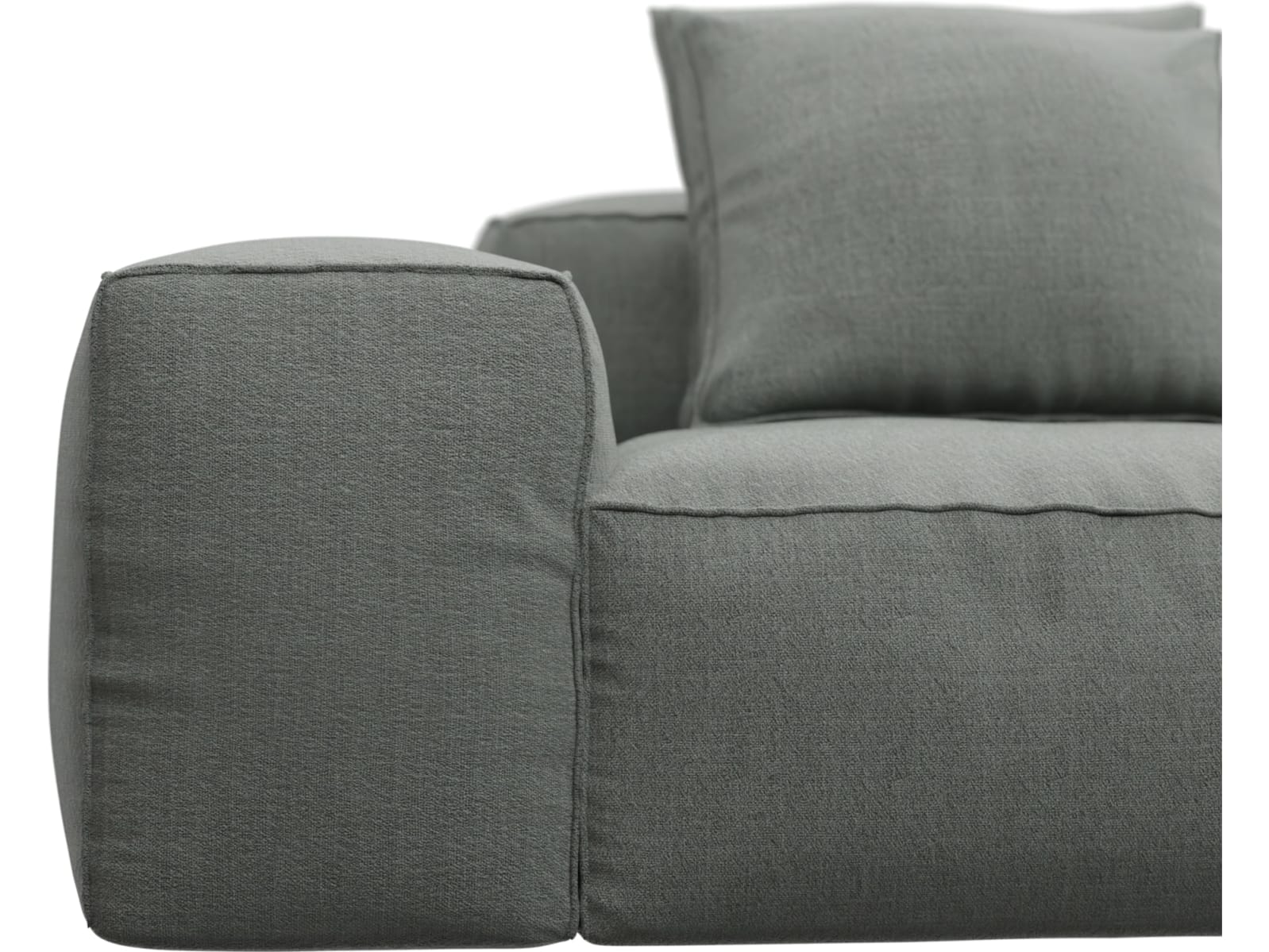 Riley Tribute Storm Modular Sofa - 1x Arm, 4x Armless, 1x Right Terminal color Tribute Storm