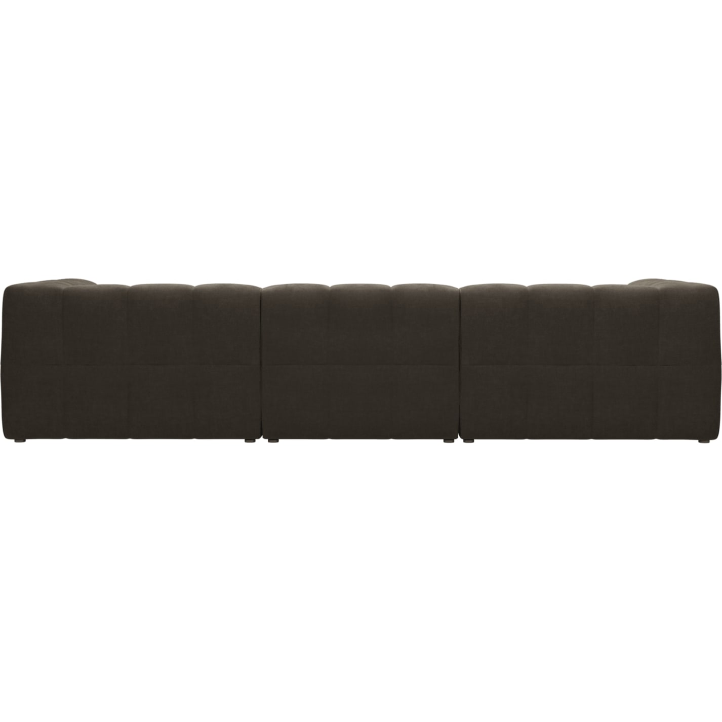 Lucello Muse Mink Modular Sofa with Ottoman - 4 Piece color Muse Mink