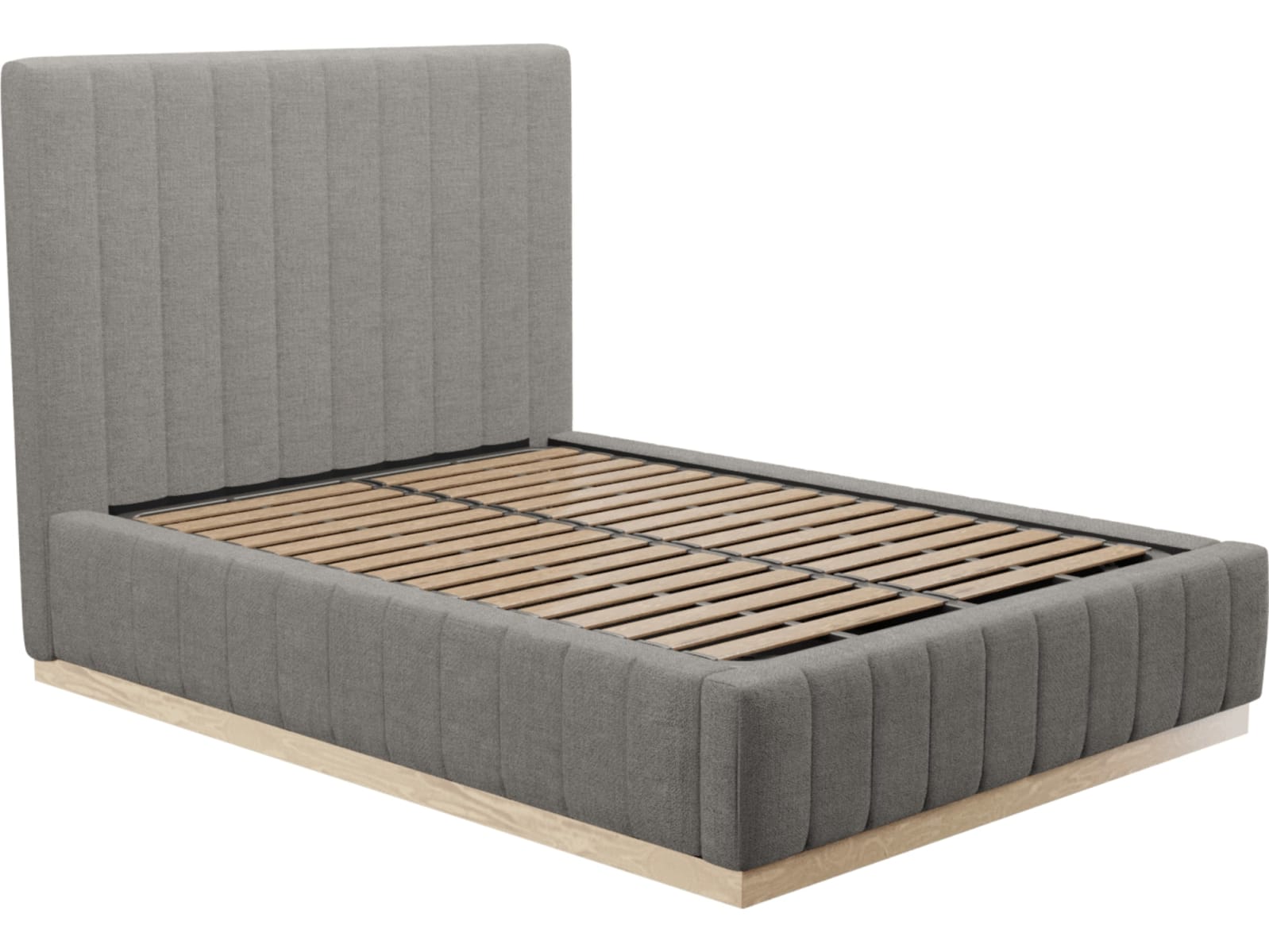 Brentwood Gas Lift Bed Isla Soft Grey color Isla Soft Grey