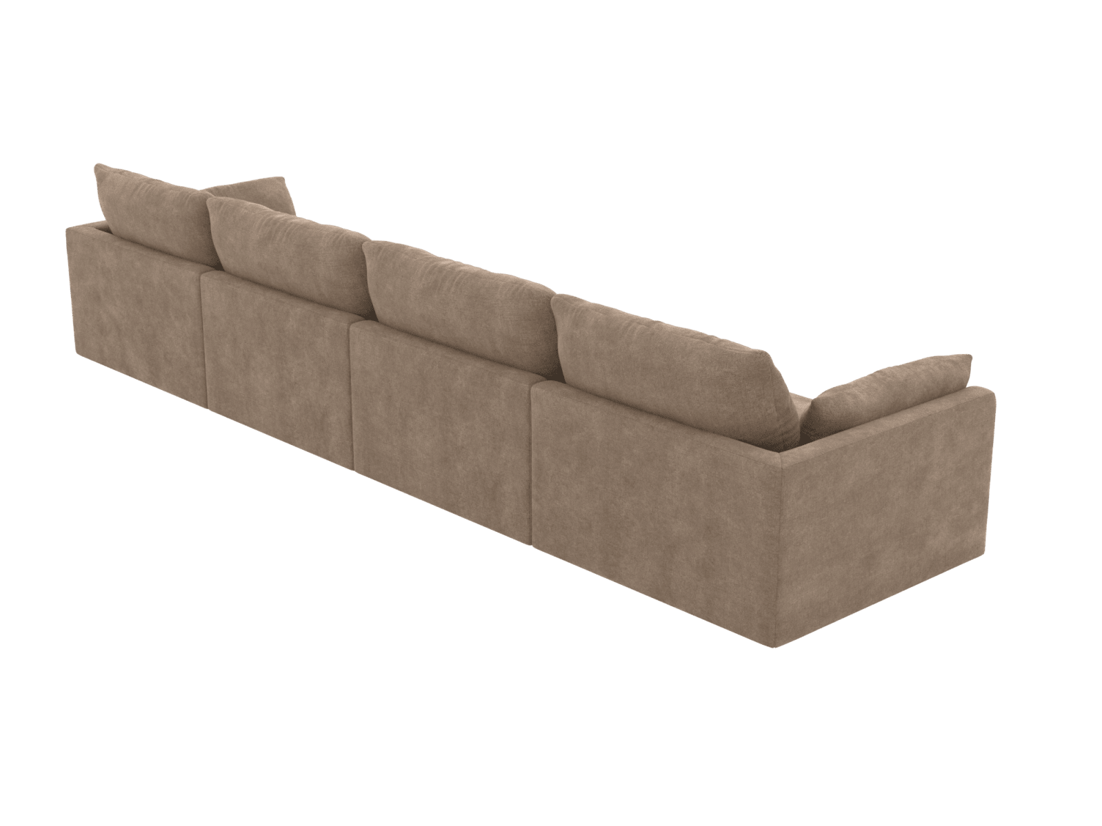 Willow Tribute Walnut Modular Sofa - 4 Seater color Tribute Walnut