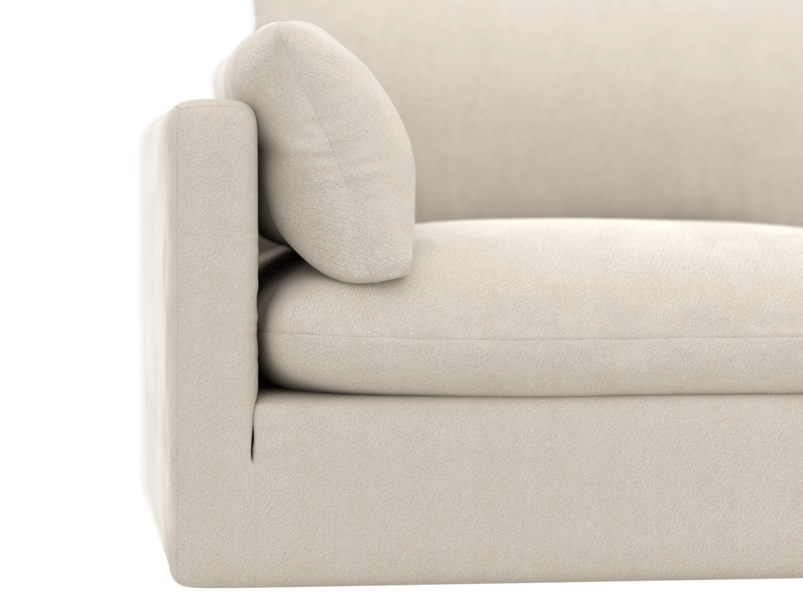 Willow Muse Flax Modular Sofa - 3 Seater color Muse Flax