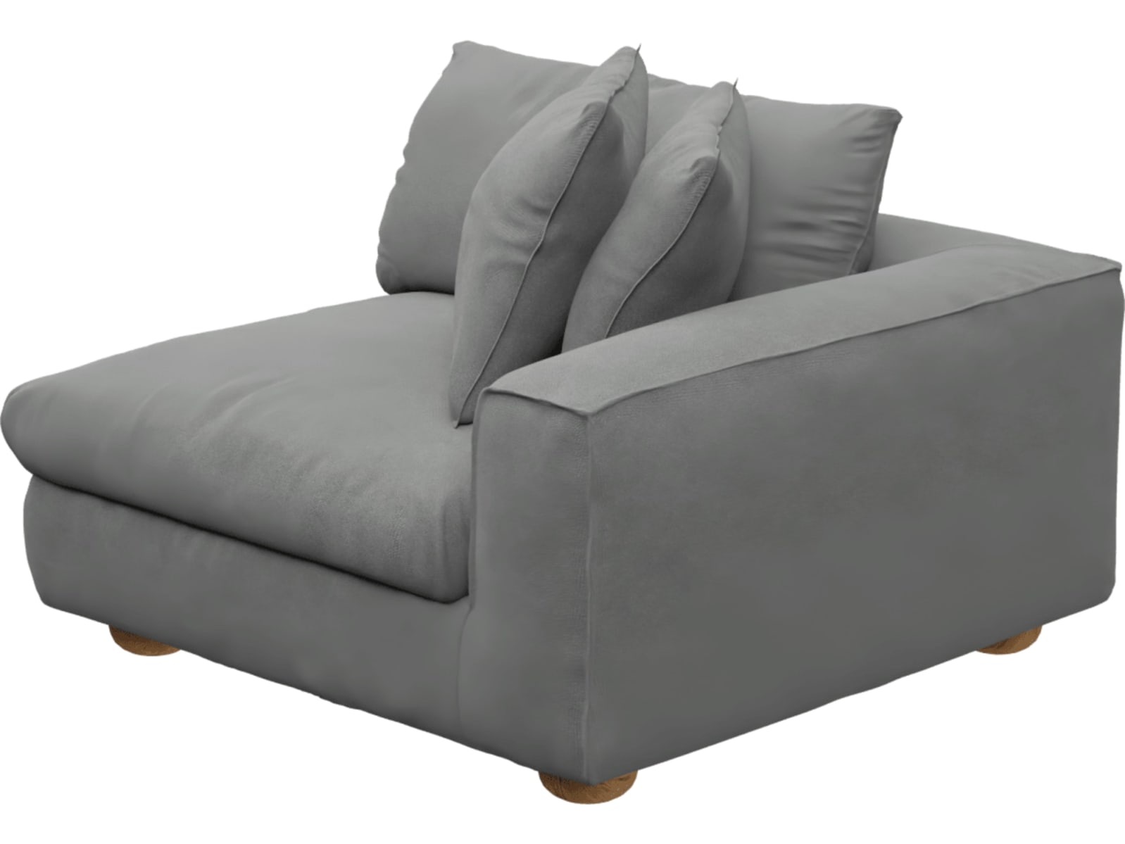 Tully Maya Flint Right Arm Facing Chair Module color Maya Flint