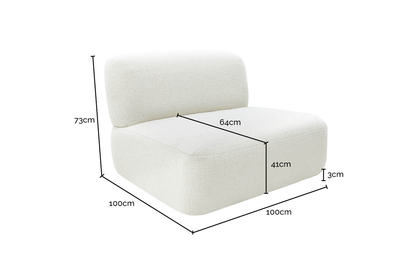 Beckett Tribute Dark Jade Sofa Module Armless color Tribute Dark Jade