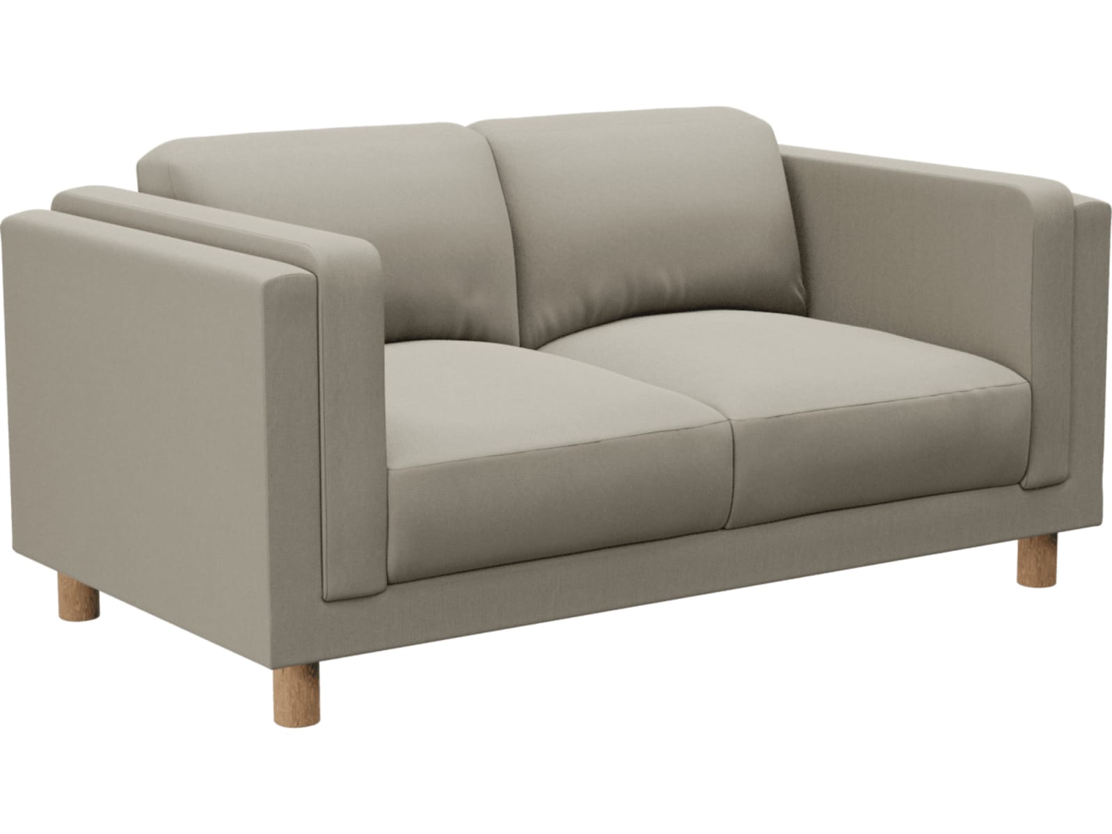 Hayes Plaza Natural Sofa - 2 Seater color Plaza Natural