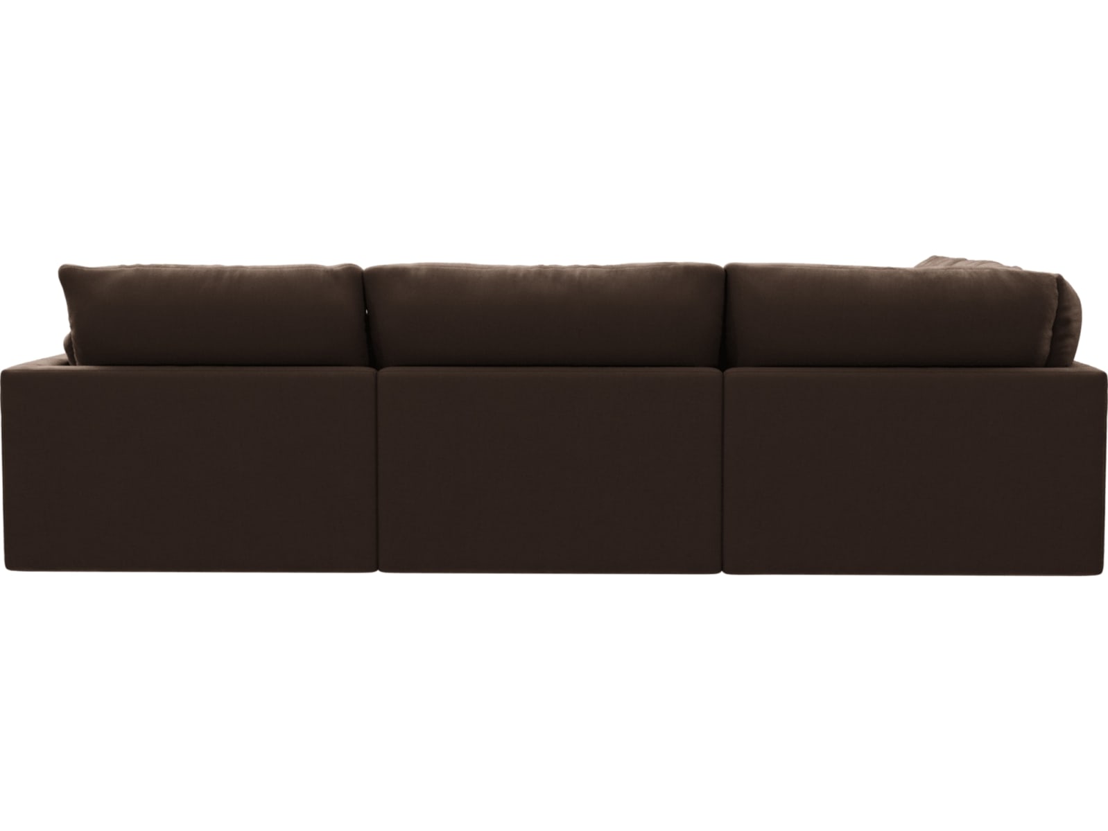 Willow Muse Chocolate Corner Sofa - 5 Seater color Muse Chocolate