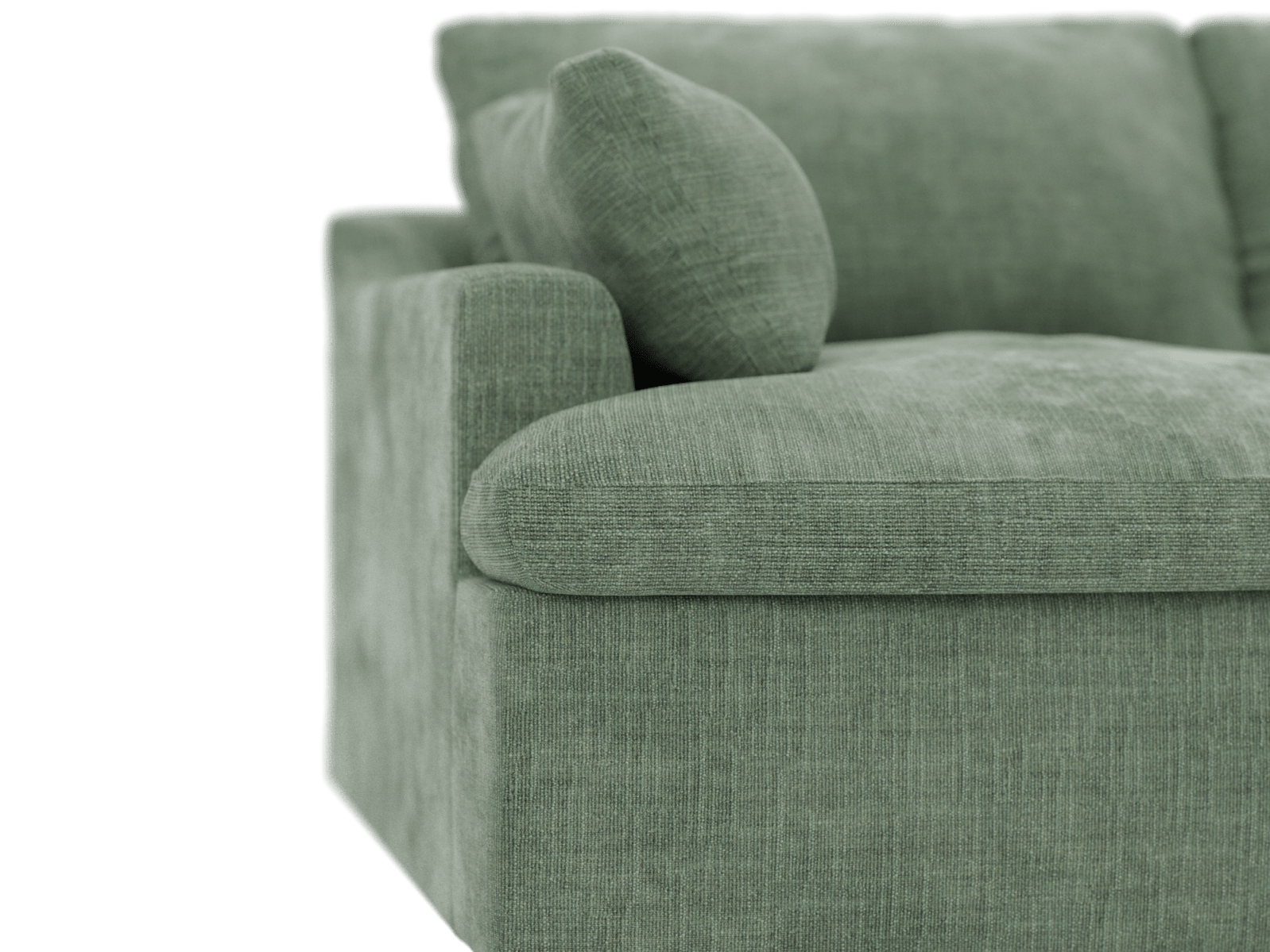 Retreat Tribute Dark Jade Modular Sofa - 4 Piece color Tribute Dark Jade