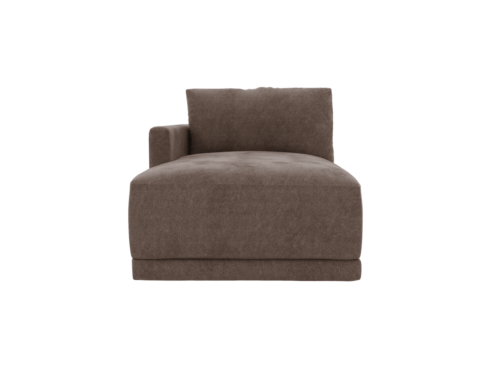 Haven Muse Mink Left Arm Facing Chaise Sofa Module color Muse Mink