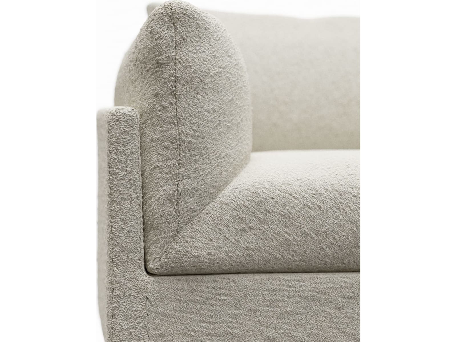 Finley Boucle Ivory Armchair color Boucle Ivory