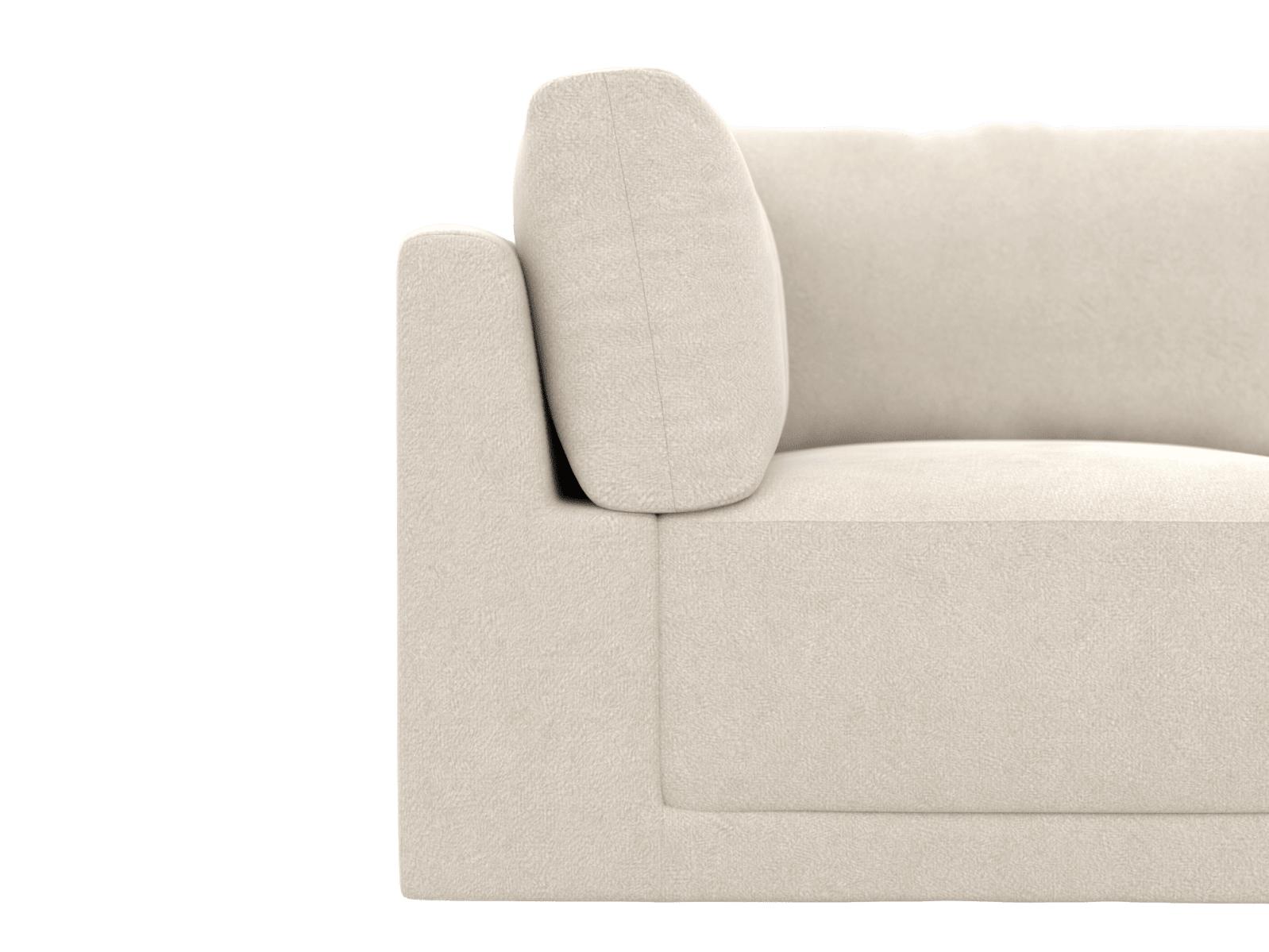 Haven Muse Flax Corner Sofa Module color Muse Flax
