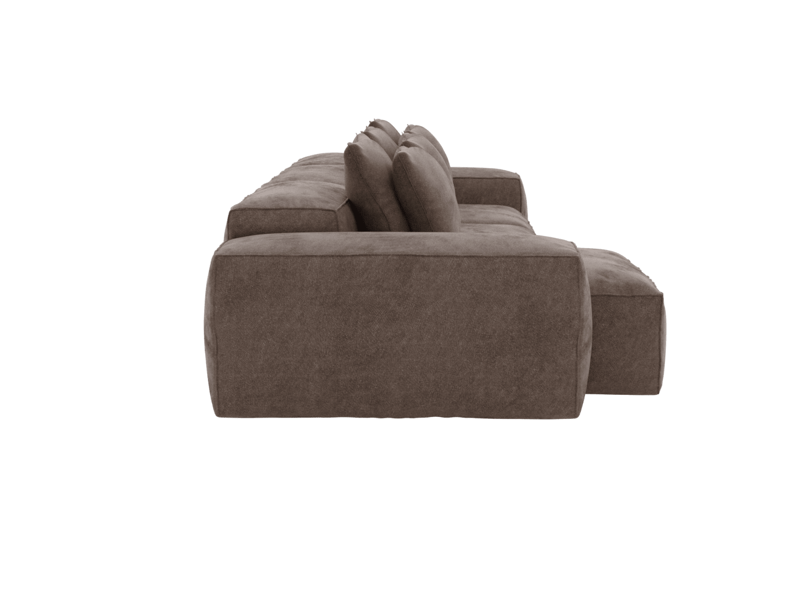 Riley Muse Mink 3 Seater Modular Chaise Sofa color Muse Mink