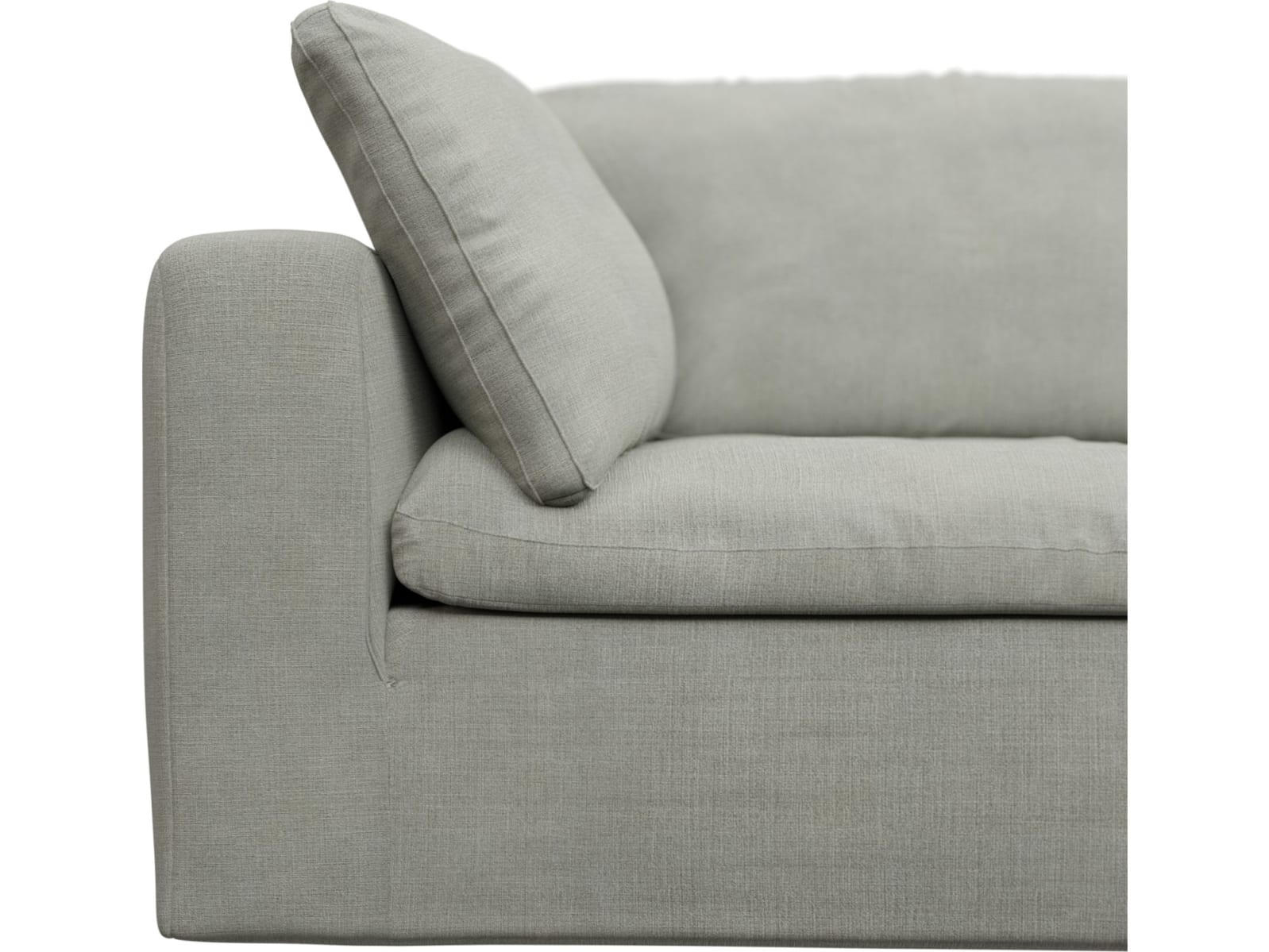 Cloud Deep Toorak Pebble Modular Sofa - 4 Piece color Toorak Pebble