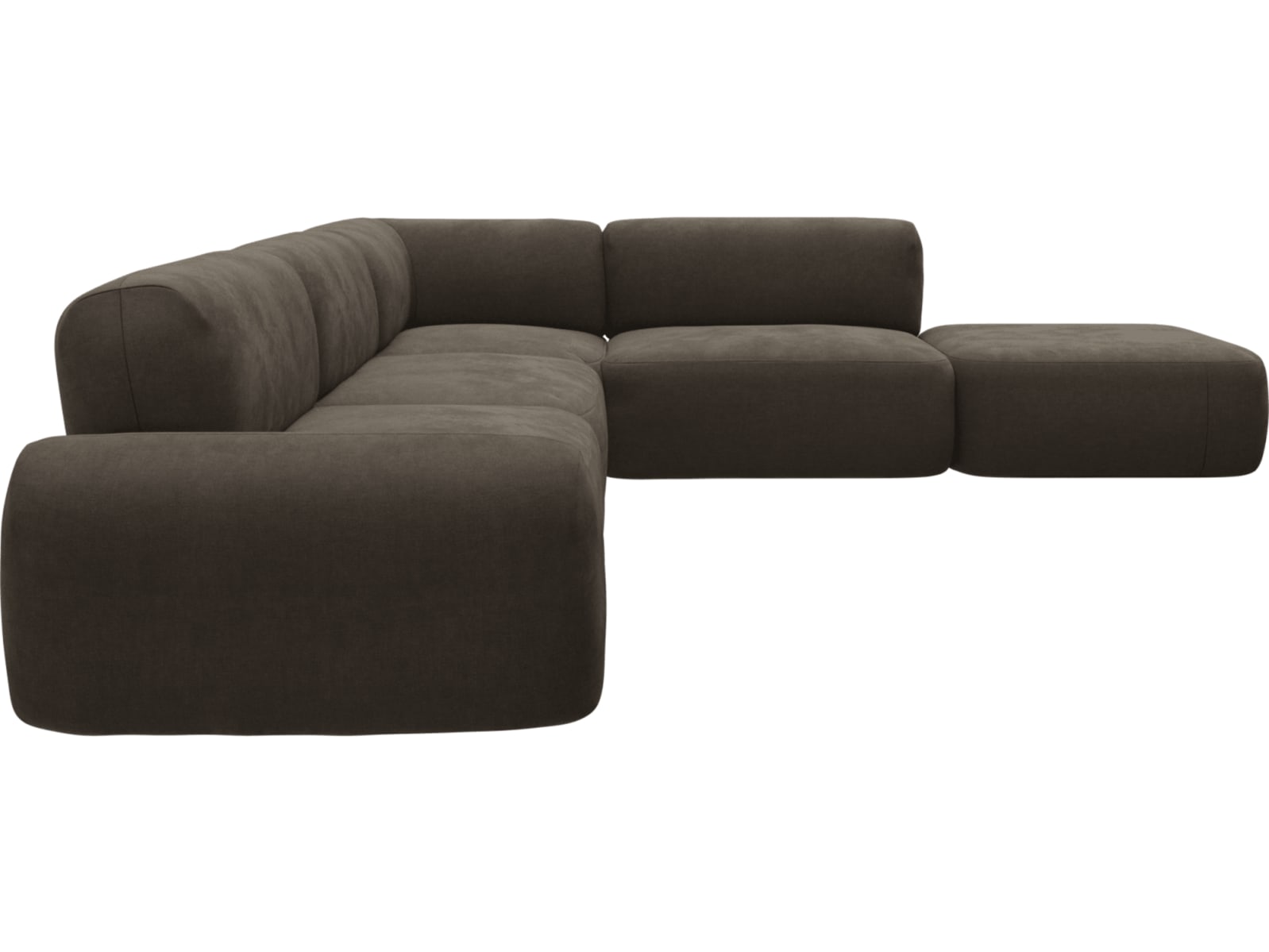 Beckett Muse Mink Modular Sofa - 6 Piece color Muse Mink