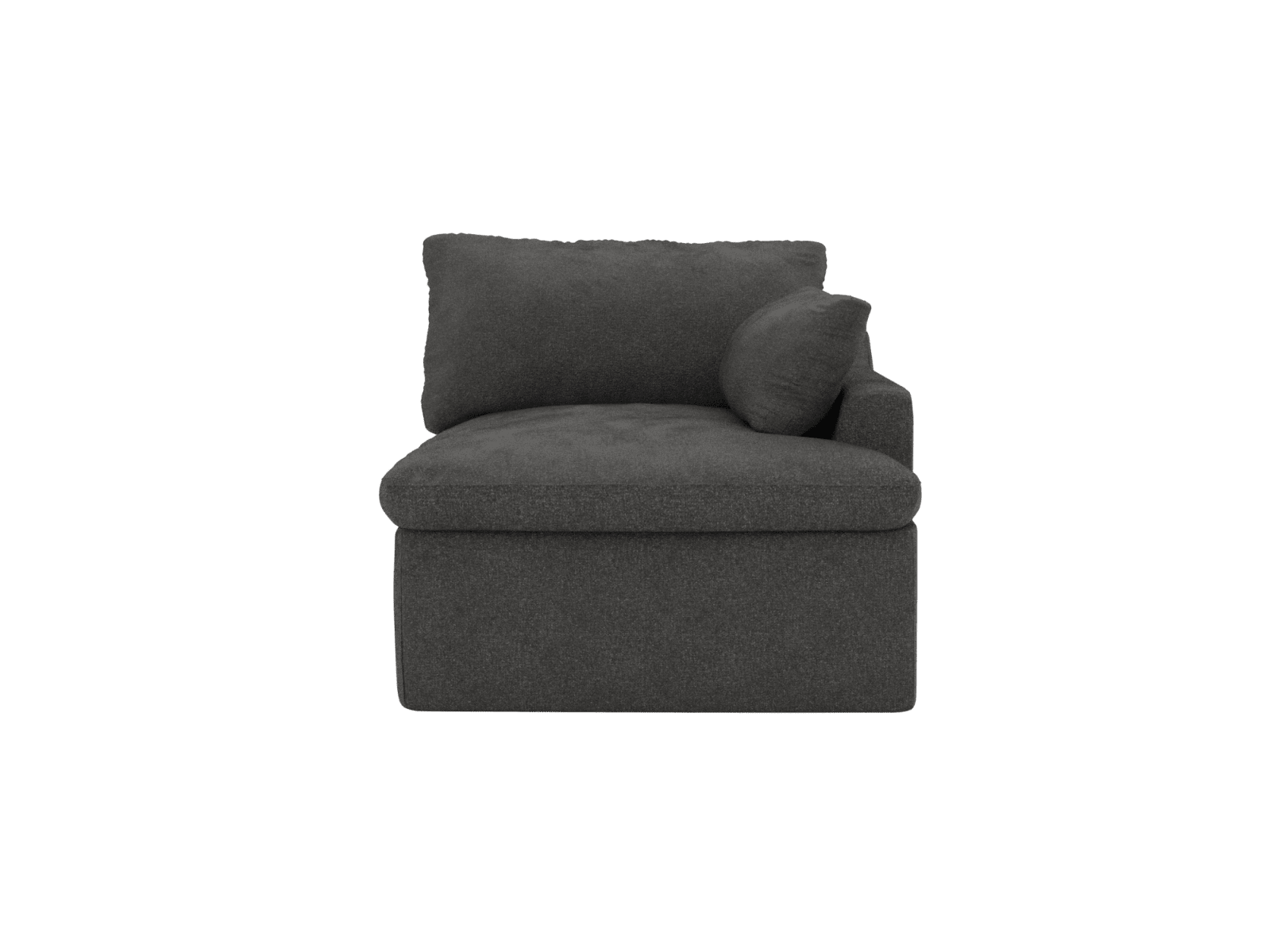 Retreat California Charcoal 1 Seat Right Arm Facing Sofa Module color California Charcoal