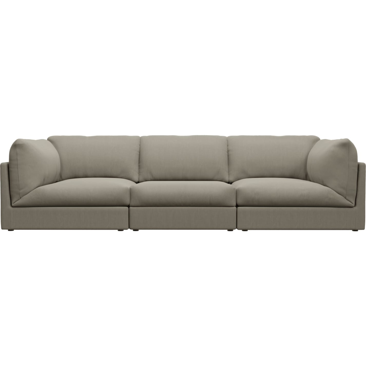 Finley Plaza Natural Modular Sofa - 3 Seater color Plaza Natural