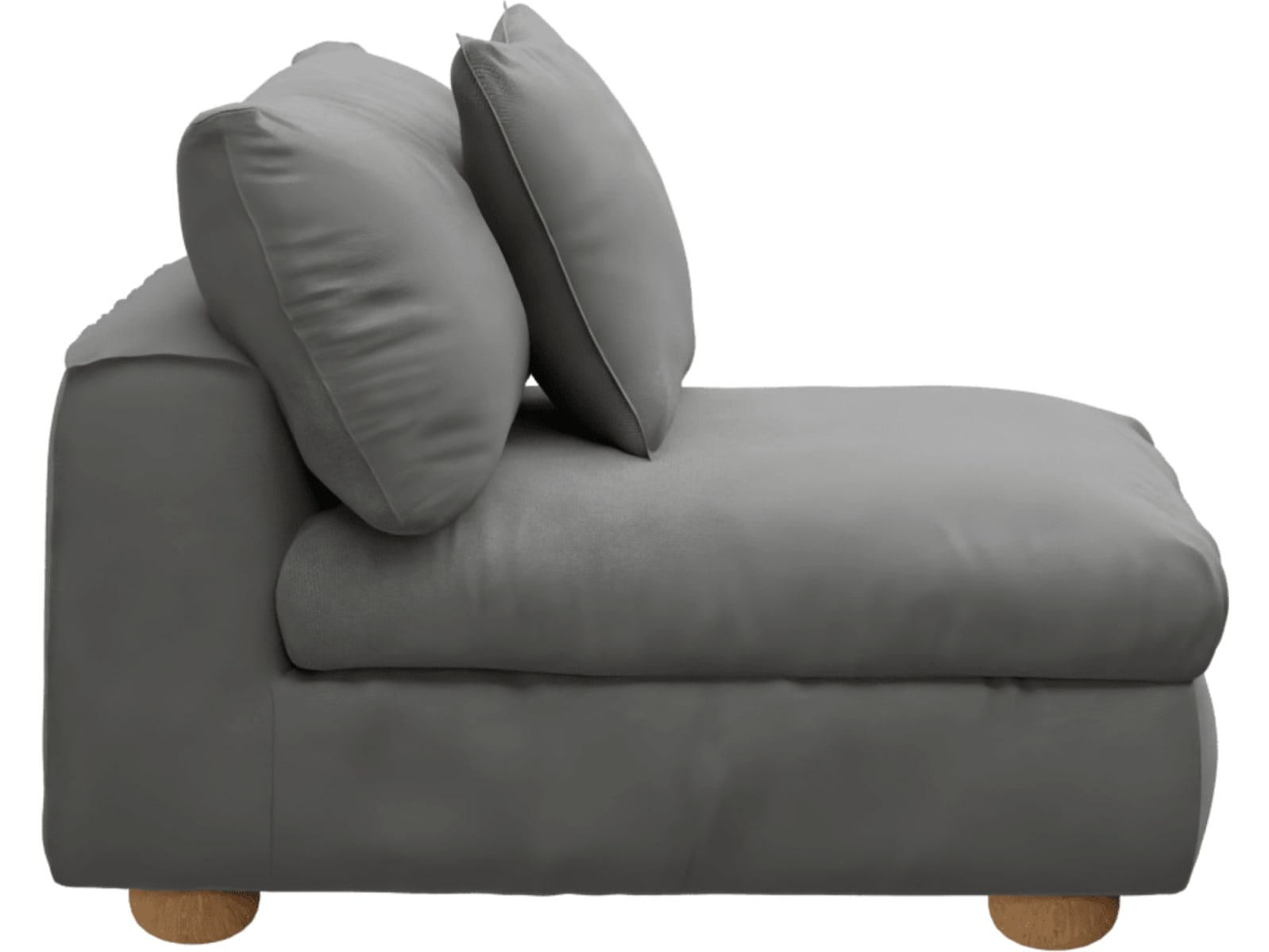 Tully Maya Flint Armless Sofa Chair Module color Maya Flint