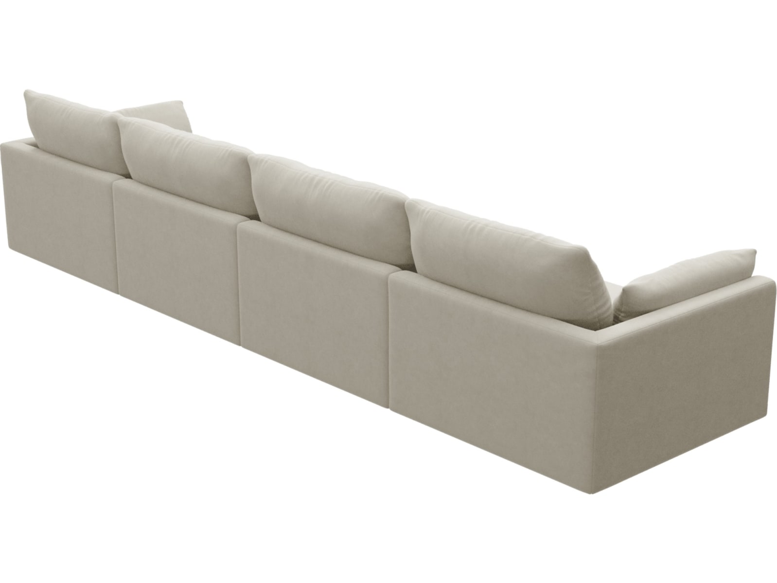 Willow Muse Flax Modular Sofa - 4 Seater color Muse Flax