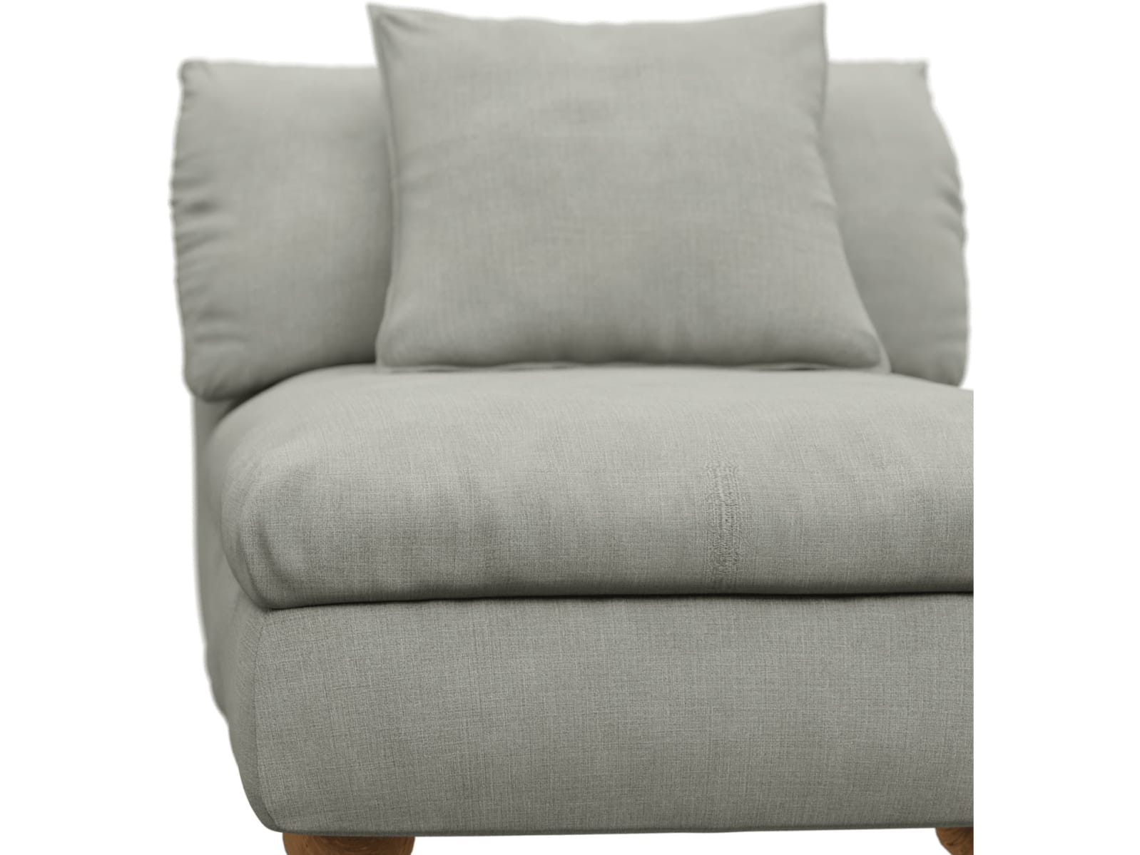 Tully Toorak Pebble Armless Sofa Chair Module color Toorak Pebble