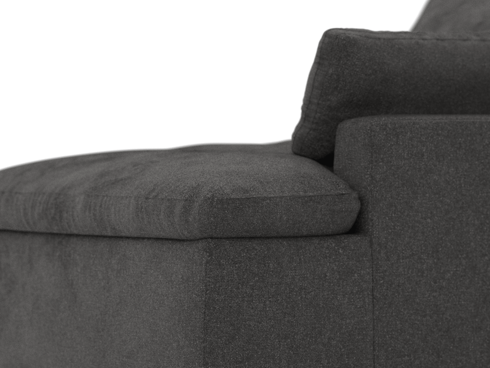 Retreat California Charcoal Chaise Sofa Right Arm Facing Module color California Charcoal