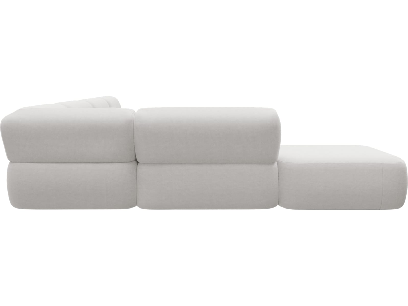 Beckett Muse Frost Modular Sofa - 7 Piece color Muse Frost