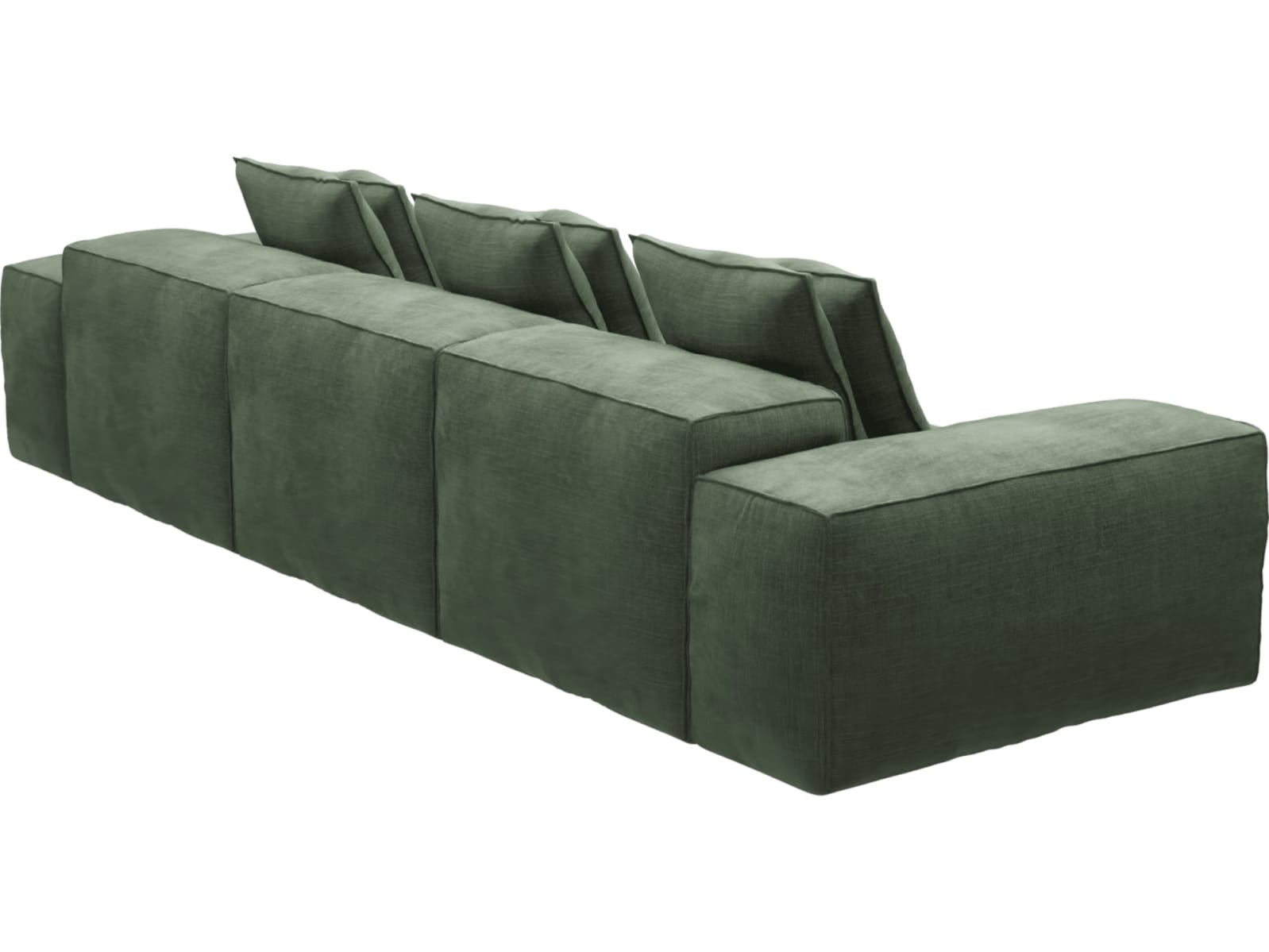 Riley Tribute Dark Jade Modular Sofa - 3 Seater color Tribute Dark Jade