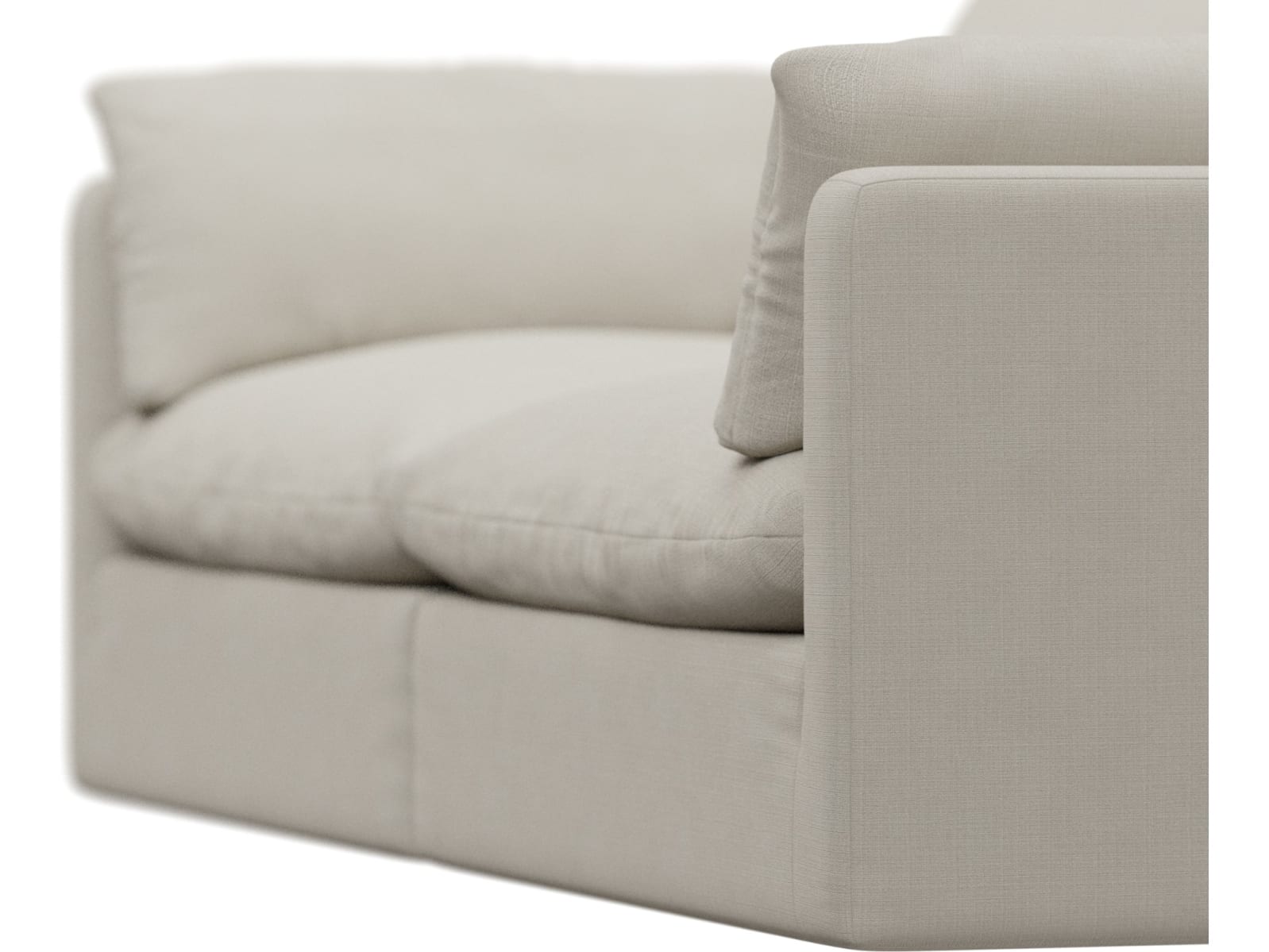 Willow Toorak Pearl Modular Sofa - 2 Seater color Toorak Pearl
