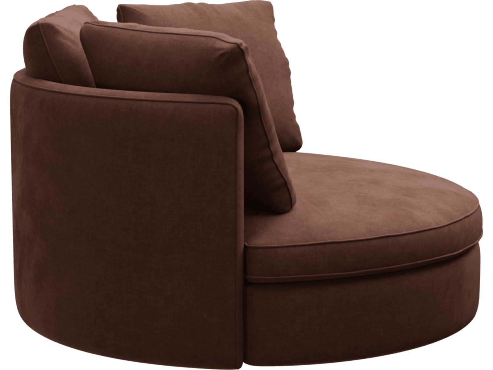 Adore Muse Rust Swivel Chair color Muse Rust