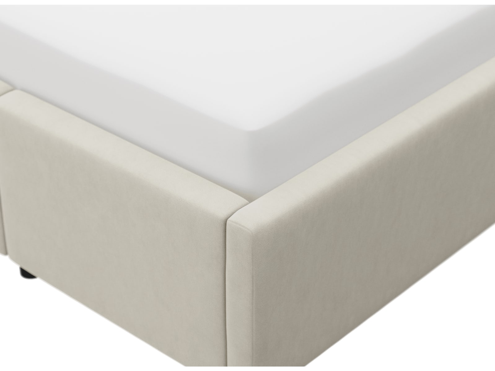 Aria Muse Flax Left Drawer Storage Bed color Muse Flax