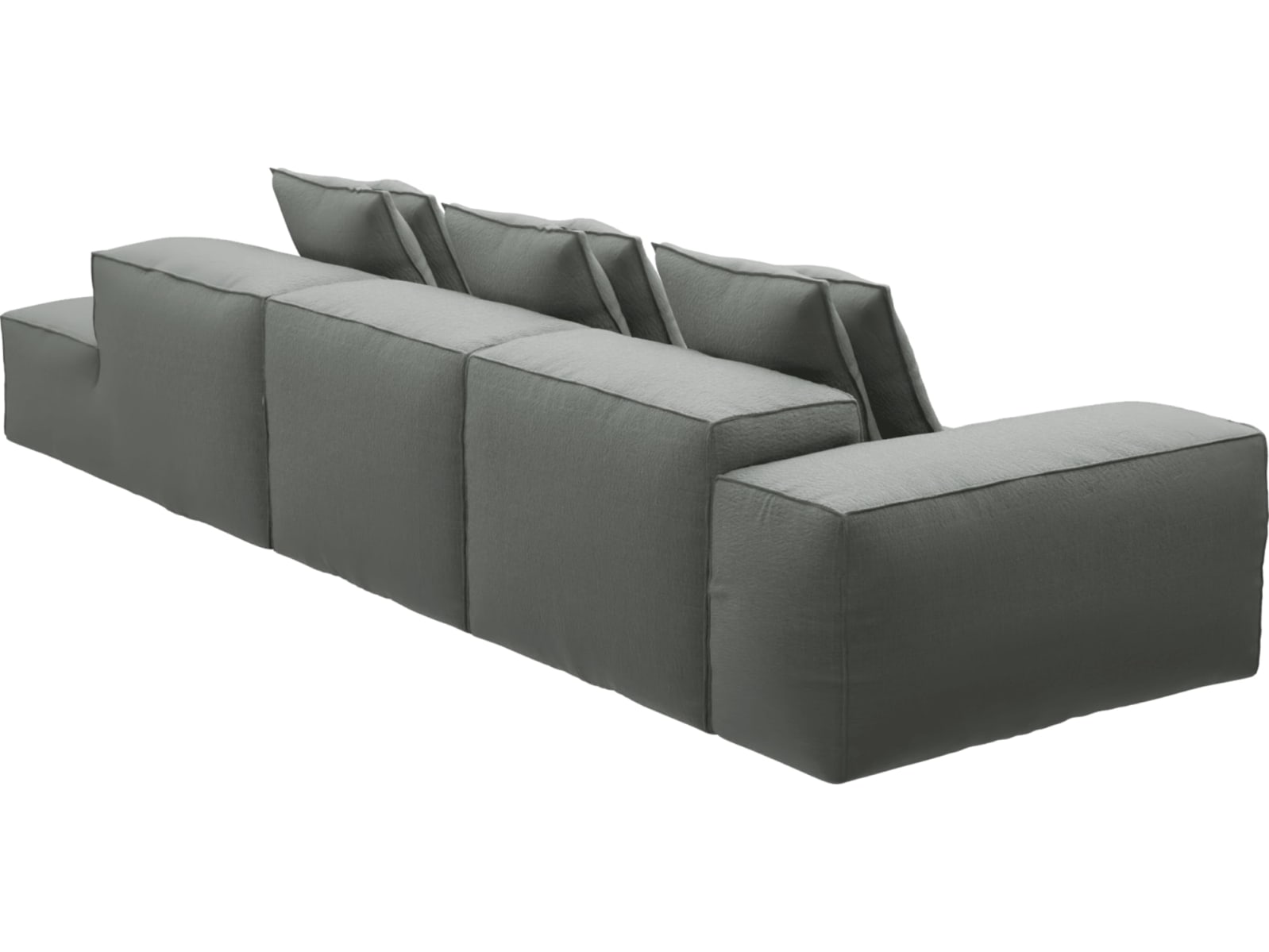 Riley Tribute Storm Modular Sofa - 1x Arm, 2x Armless, 1x Right Terminal color Tribute Storm