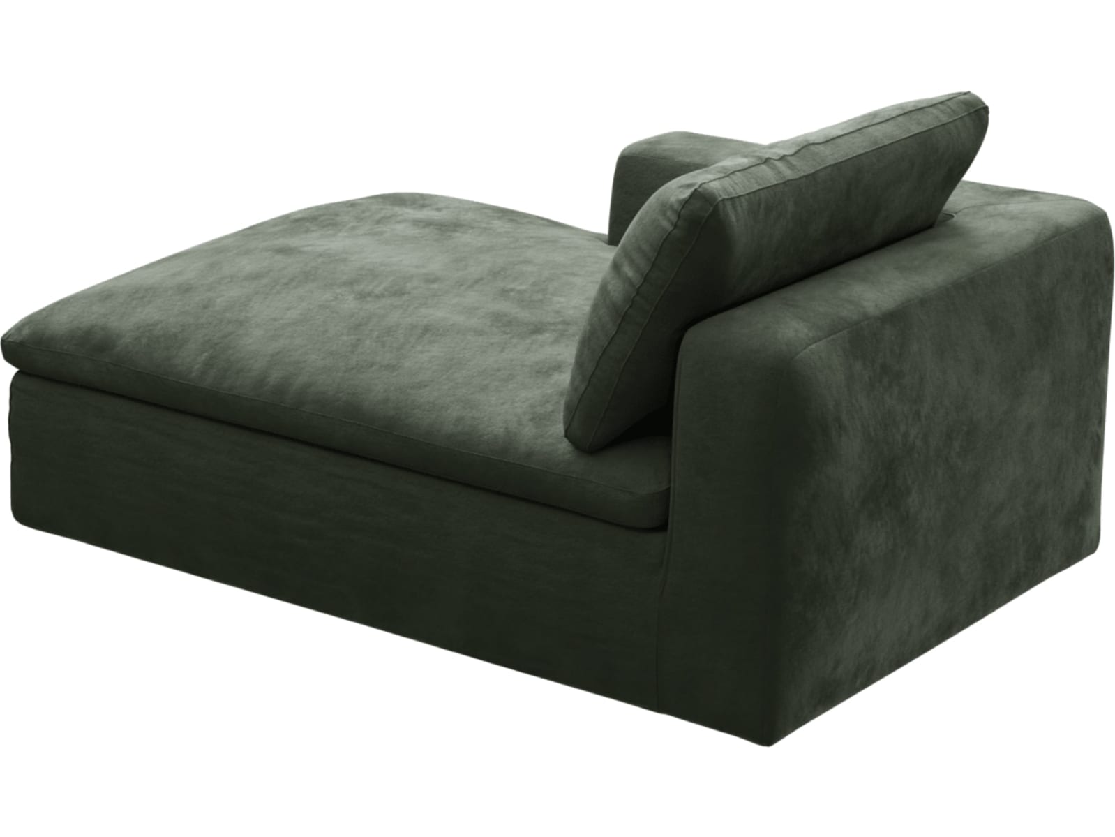 Cloud Deep Chaise Left Module Muse Forest color Muse Forest