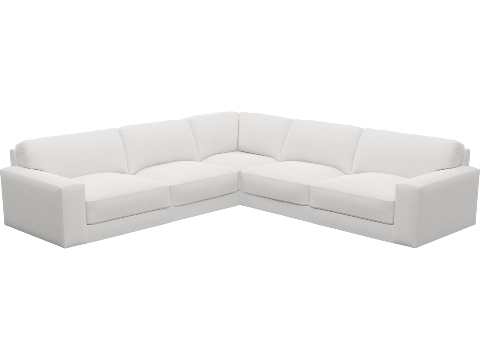 Monica Muse Frost Corner Sofa - 5 Seater color Muse Frost