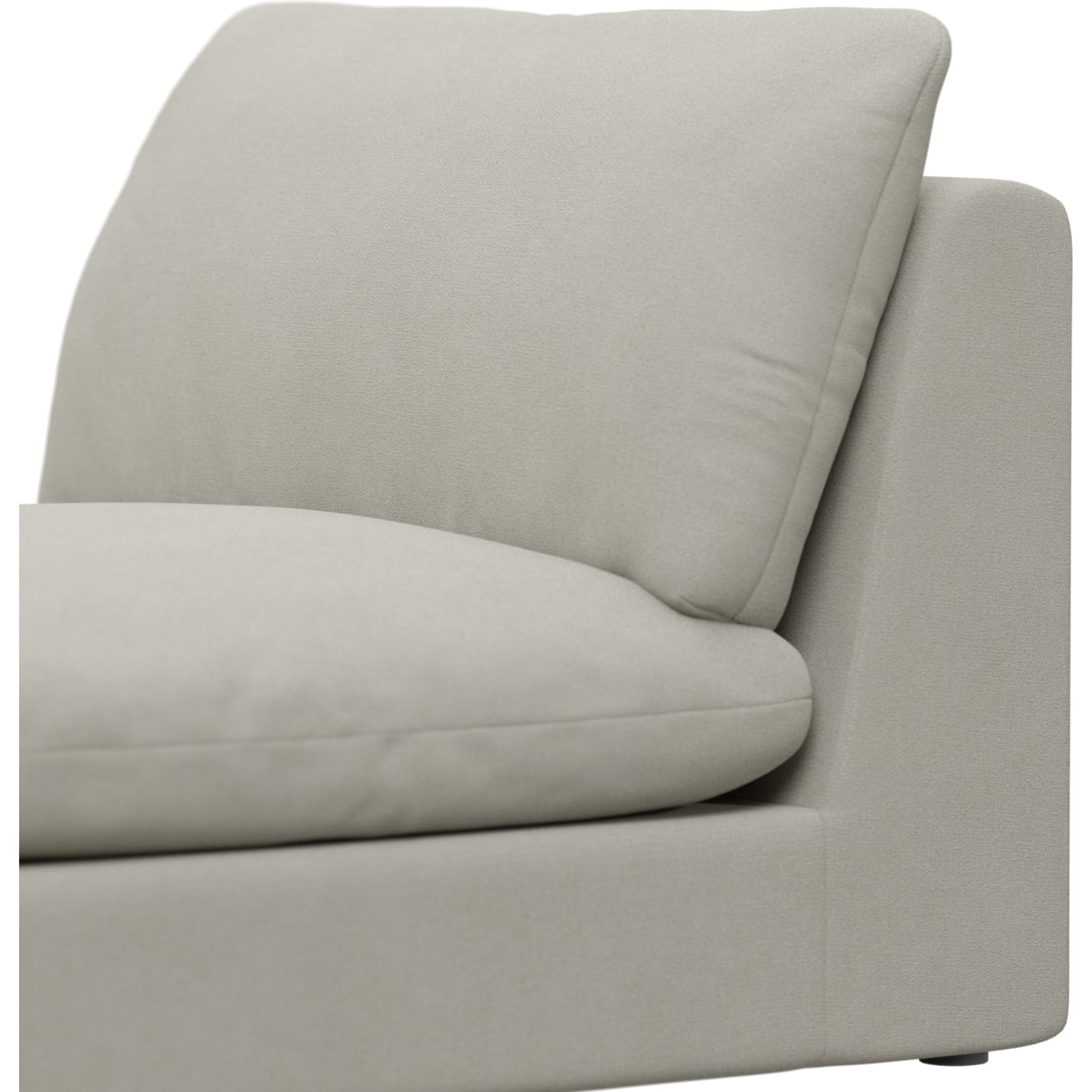 Ludlow California Ivory Armless Sofa Chair Module color California Ivory