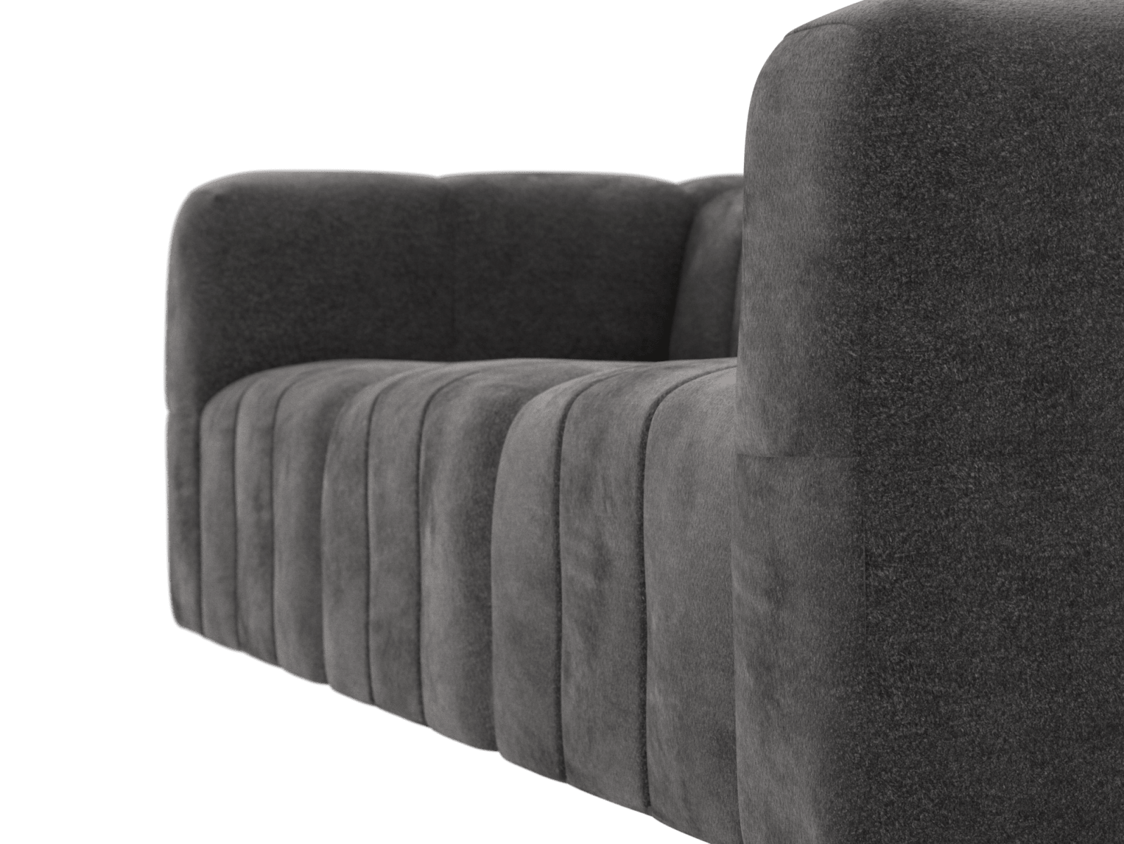 Lucello California Charcoal Modular Sofa - 3 Piece color California Charcoal