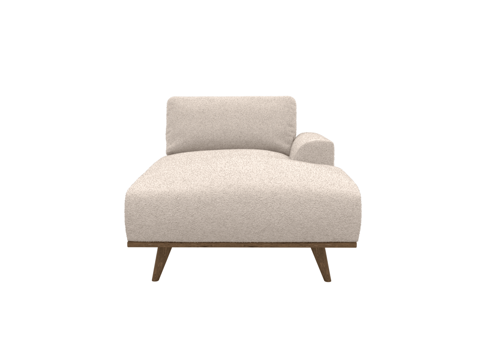Dane Boucle Pumice Chaise Right Arm Facing Sofa Module color Boucle Pumice