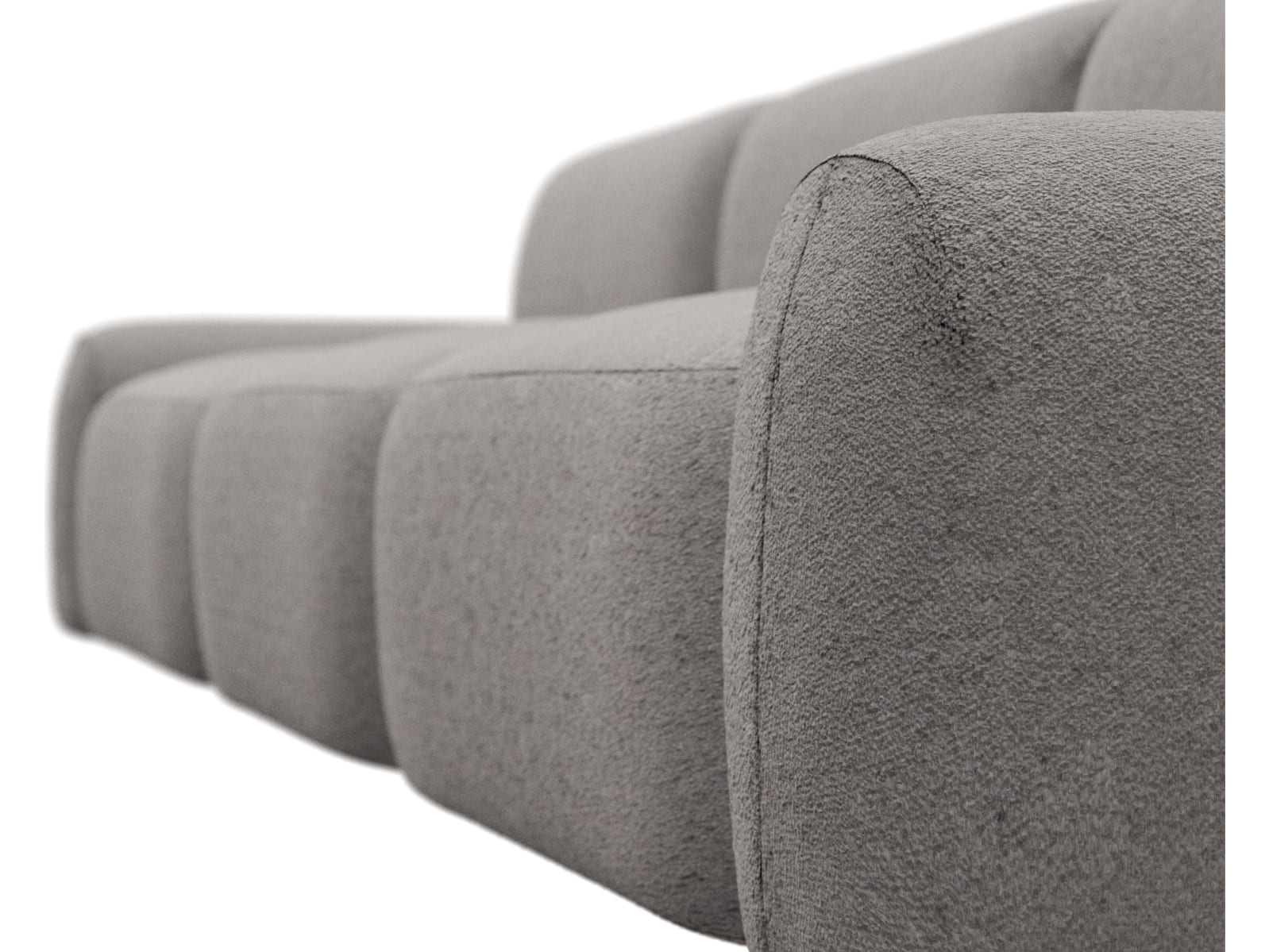 Beckett Boucle Pumice Modular Sofa - 3 Seater color Boucle Pumice