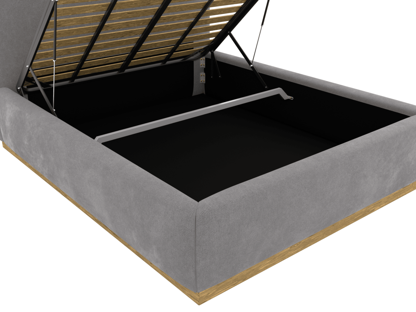 Haven Gas Lift Bed View Steel color View Steel