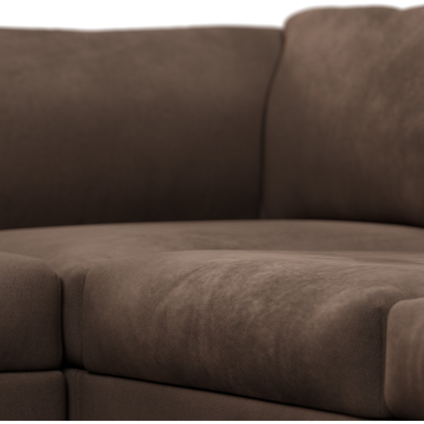 Finley Muse Chocolate Modular Sofa - 5 Seater LAF Terminal color Muse Chocolate