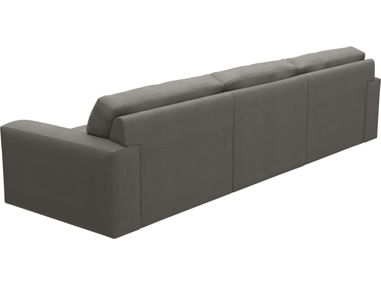 Monica Isla Soft Grey Chaise Sofa - 3 Seater color Isla Soft Grey