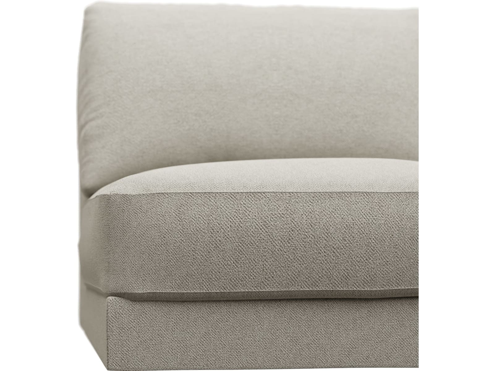 Monica Noa Desert Armless Sofa Chair Module color Noa Desert