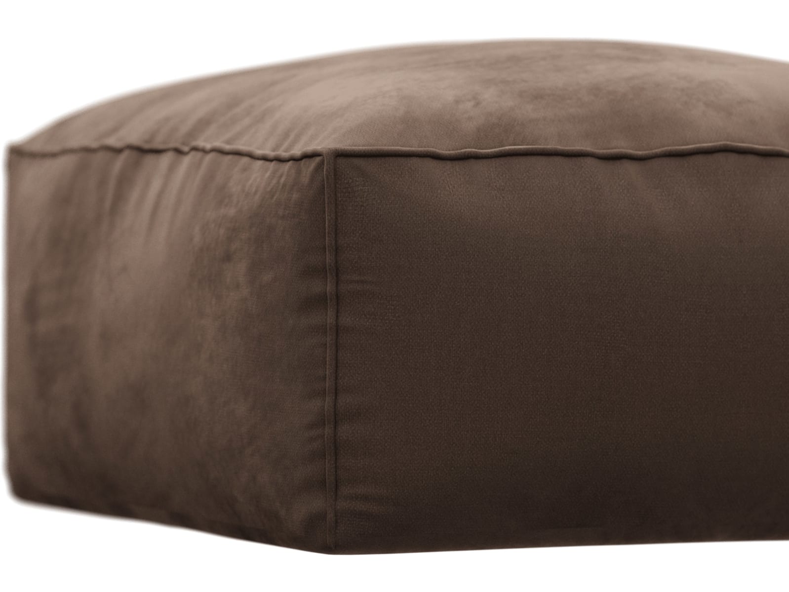 Riley Muse Chocolate Modular Small Ottoman color Muse Chocolate