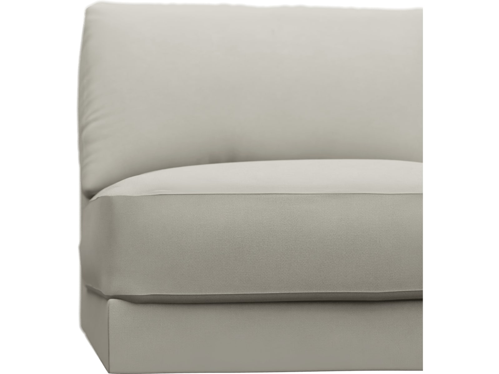 Monica California Ivory Armless Sofa Chair Module color California Ivory