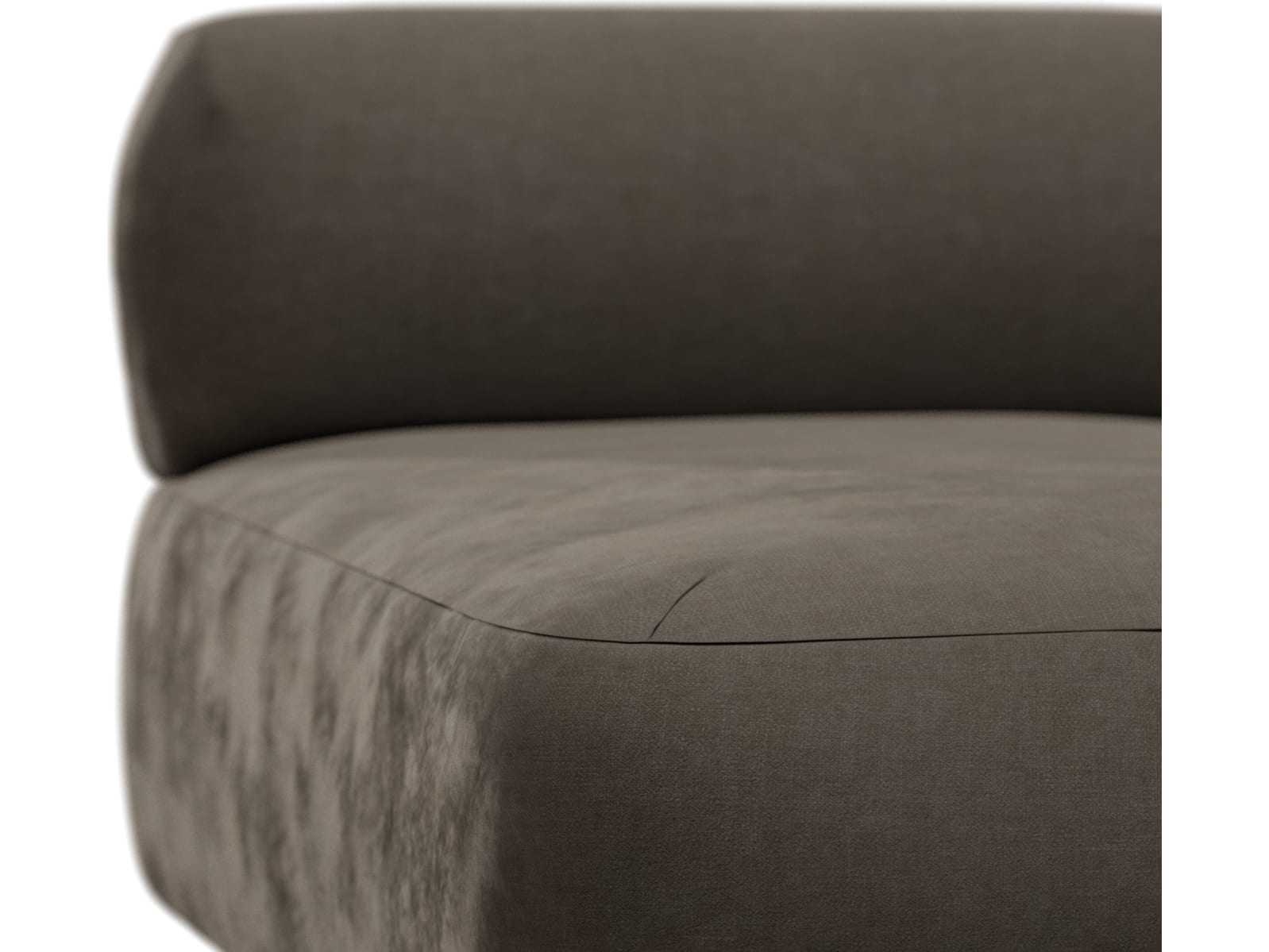 Beckett Muse Mink Sofa Module Chaise color Muse Mink