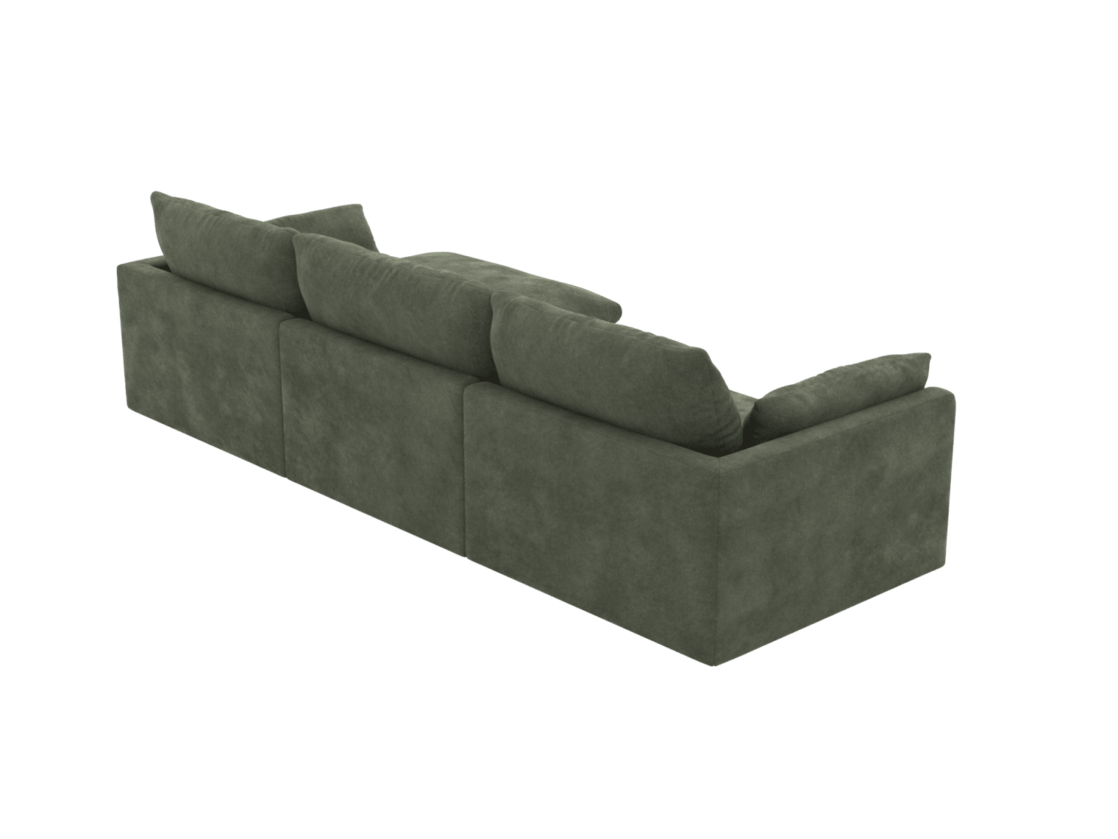 Willow Muse Forest Chaise Sofa - 3 Seater color Muse Forest