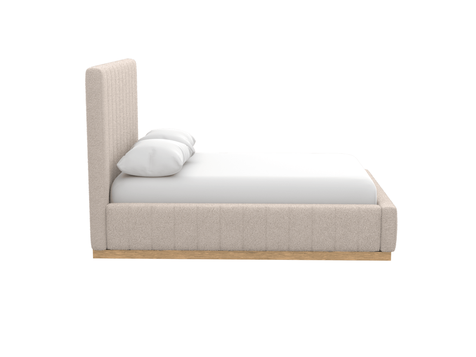Brentwood Gas Lift Bed Boucle Pumice Double color Boucle Pumice