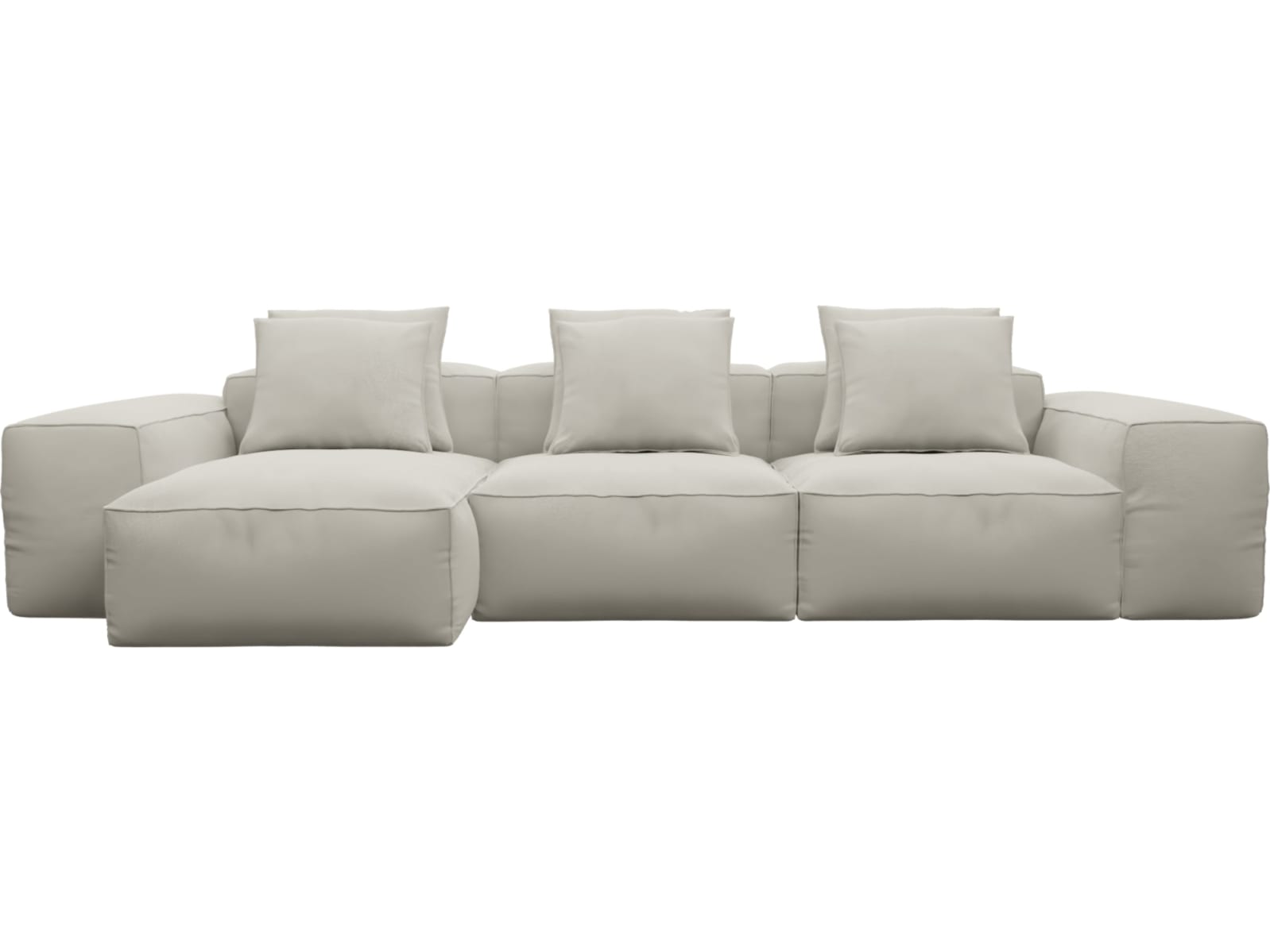 Riley Noa Desert Modular Sofa - 3 Seater Chaise color Noa Desert