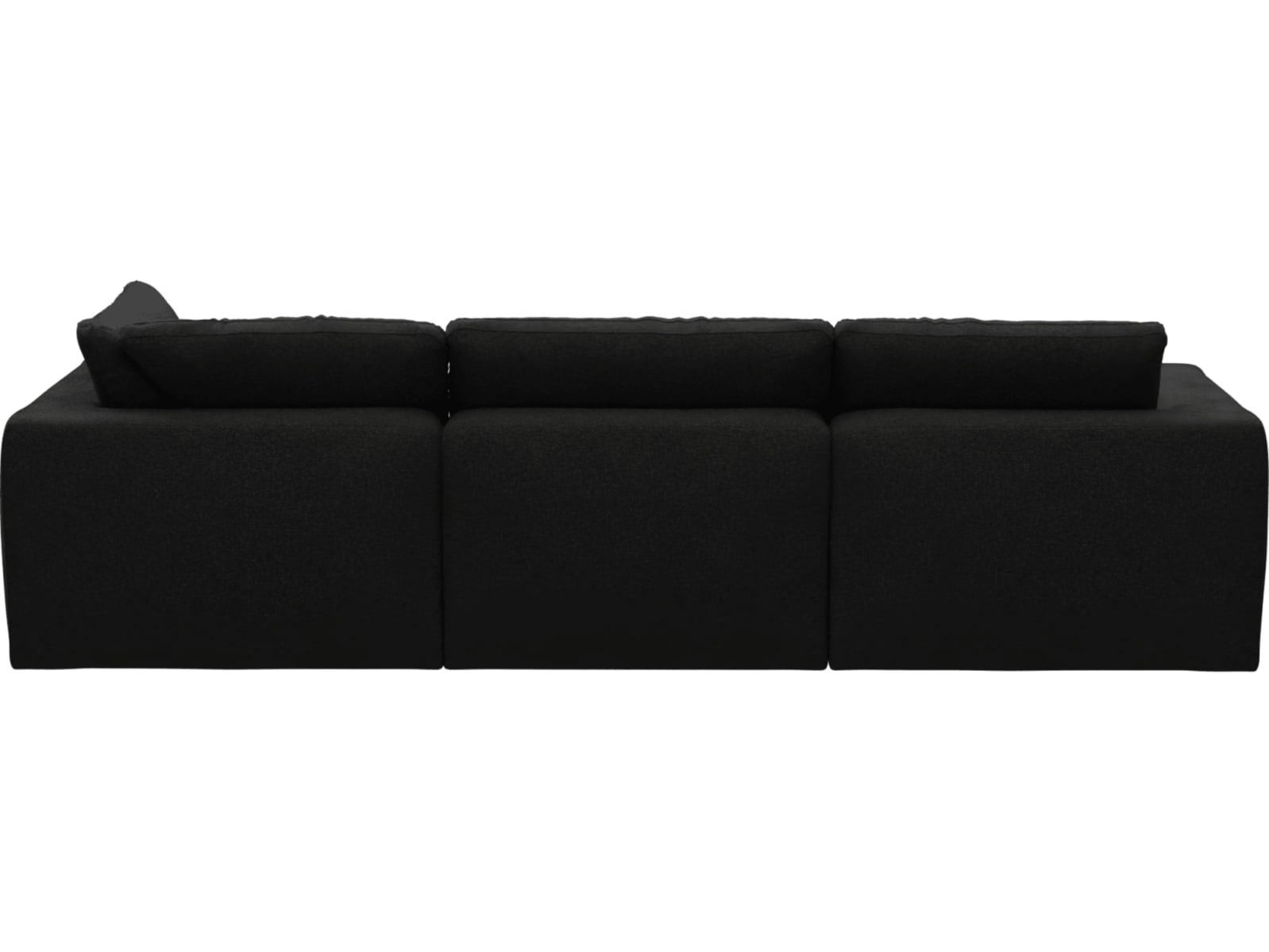 Cloud Deep California Charcoal Modular Sofa - 3 Seater Chaise color California Charcoal