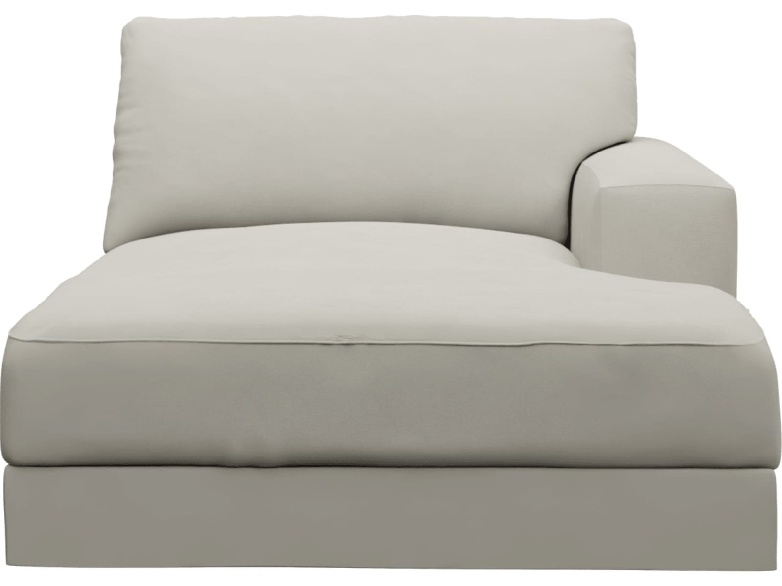 Monica California Ivory Right Arm Facing Chaise Module color California Ivory
